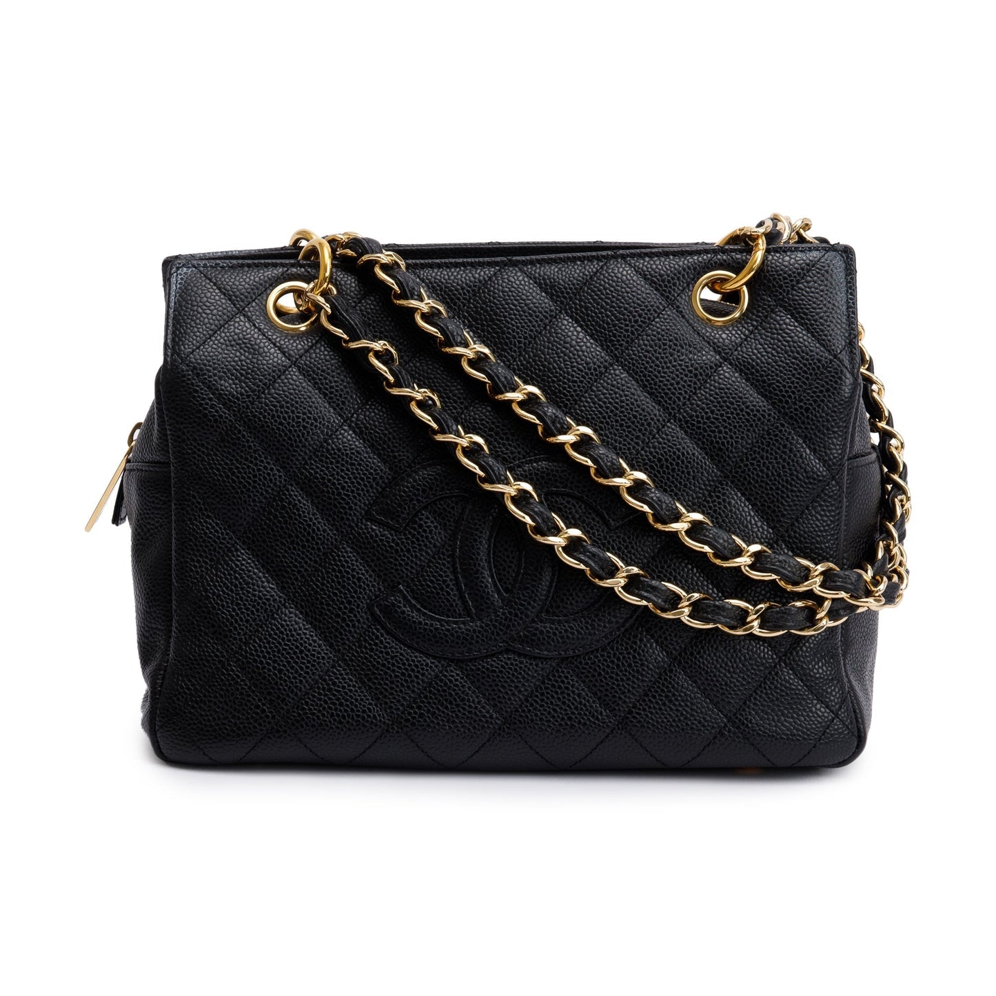 Chanel Caviar Petite Timeless Leather Black Travel Bag