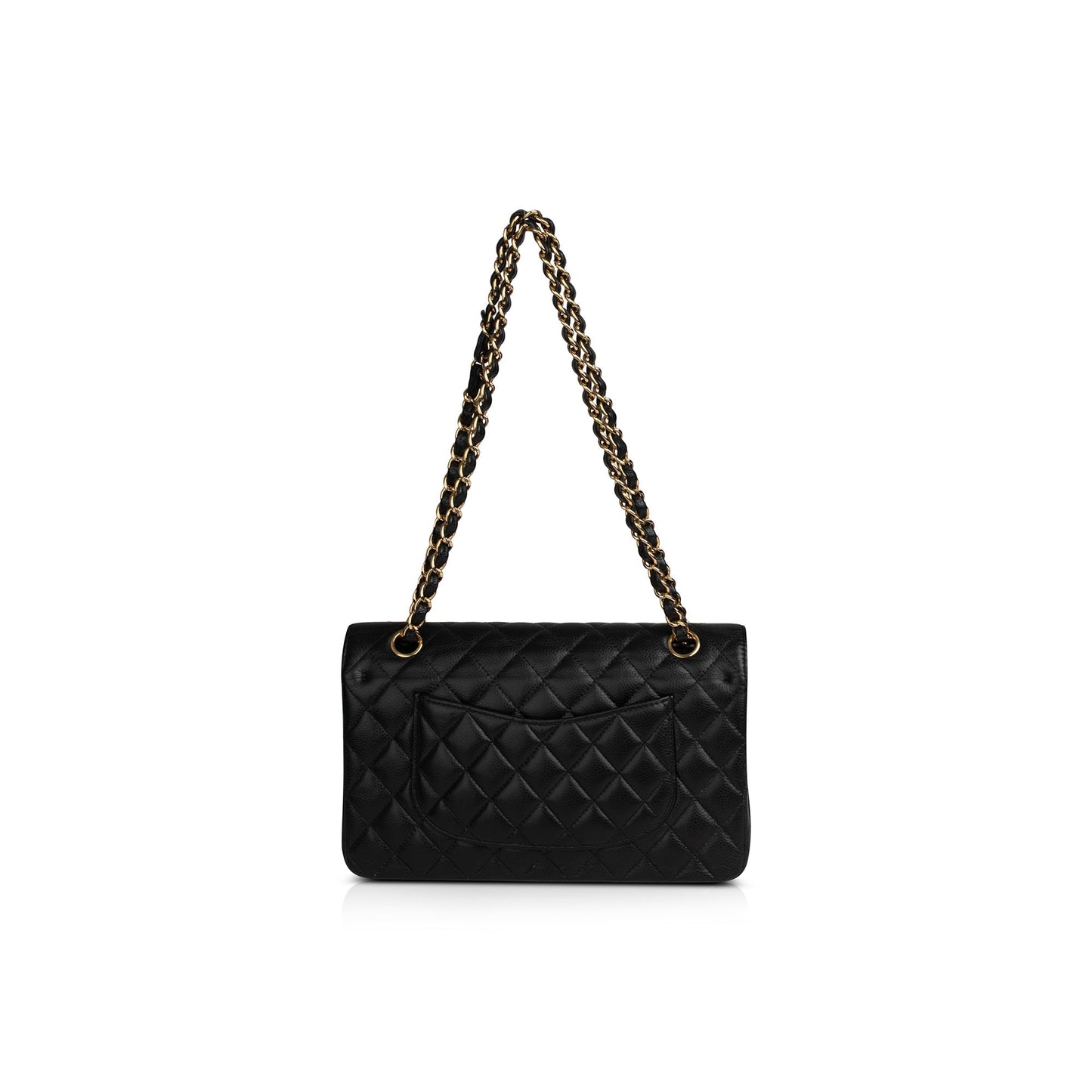 Chanel Caviar Classic Double Flap Black Travel Bag Flap Bag