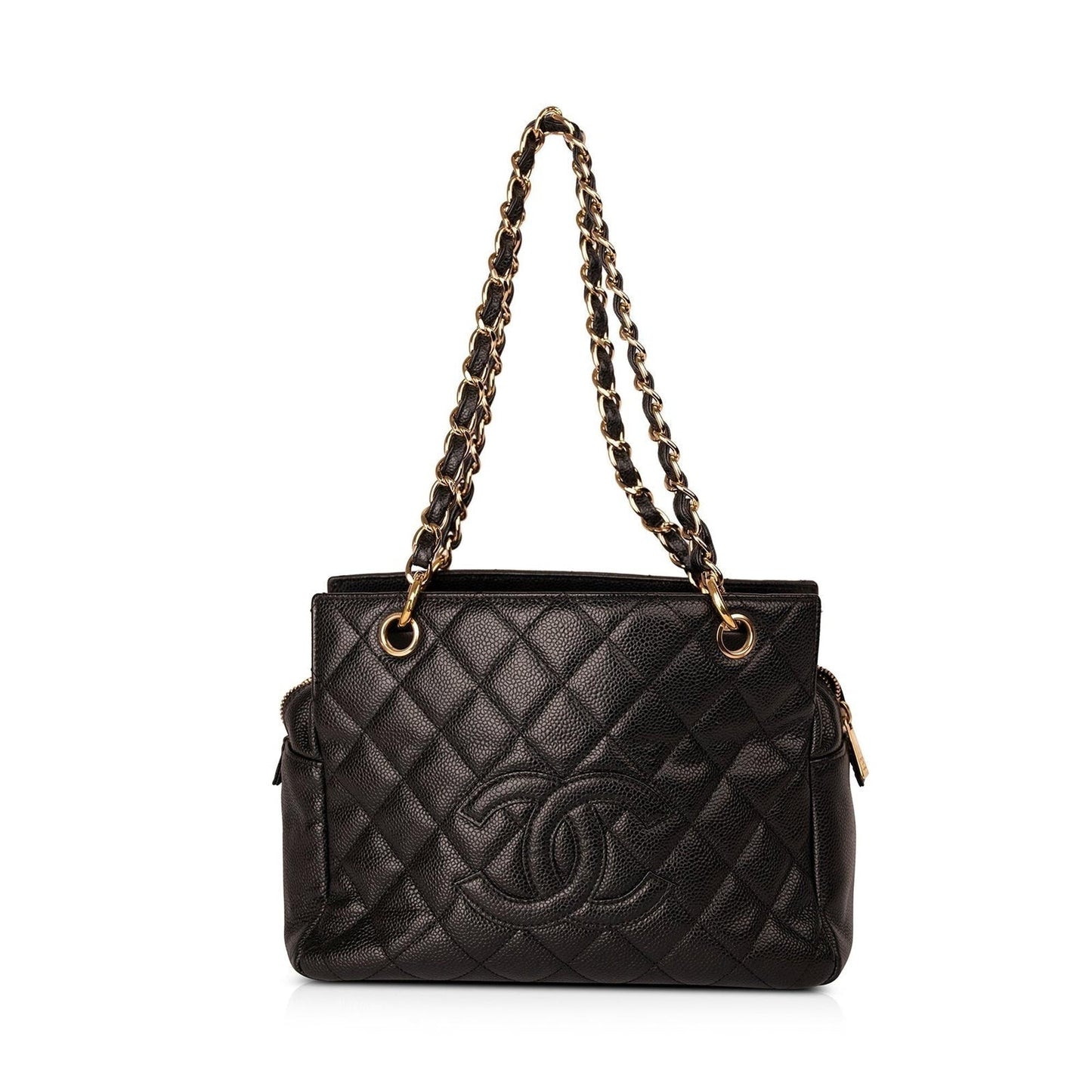 Chanel Caviar Petite Timeless Black Travel Bag