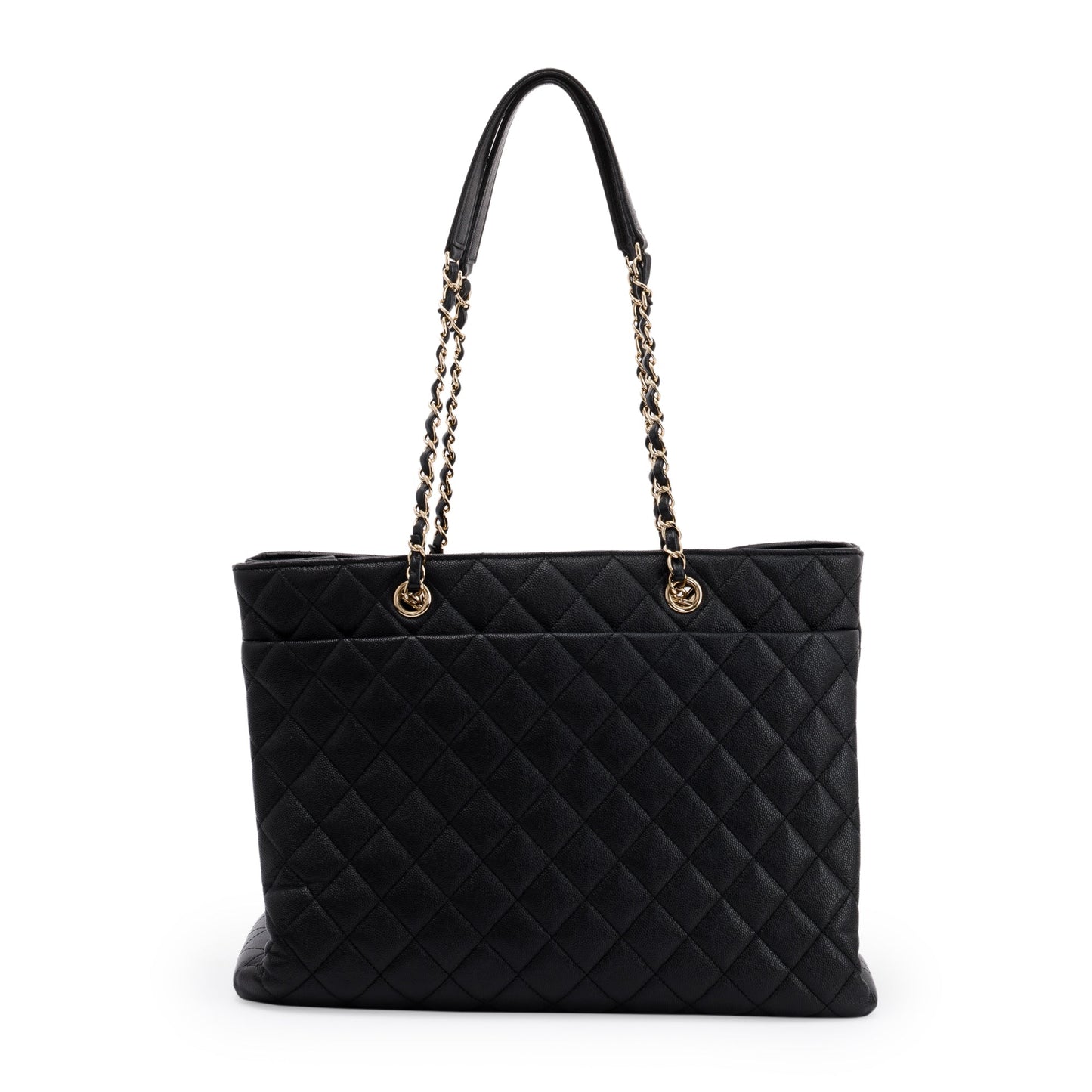 Chanel Caviar Quilted Classic Shopping Black Travel Bag