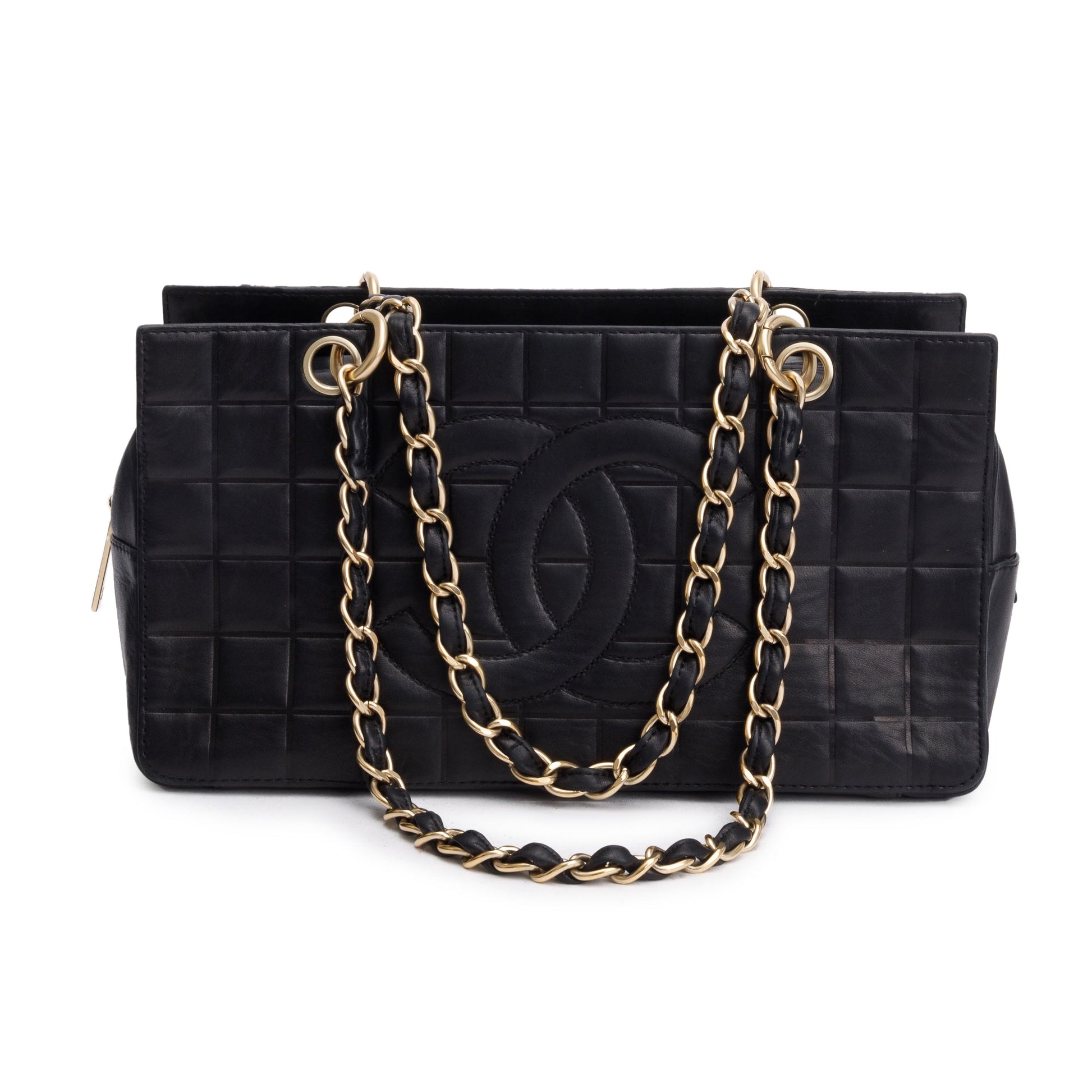 Chanel Chocolate Bar Quilted Petit Timeless Leather Black Travel Bag