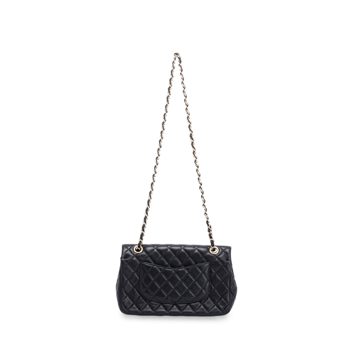 Chanel Classic Valentine Flap Black Travel Bag