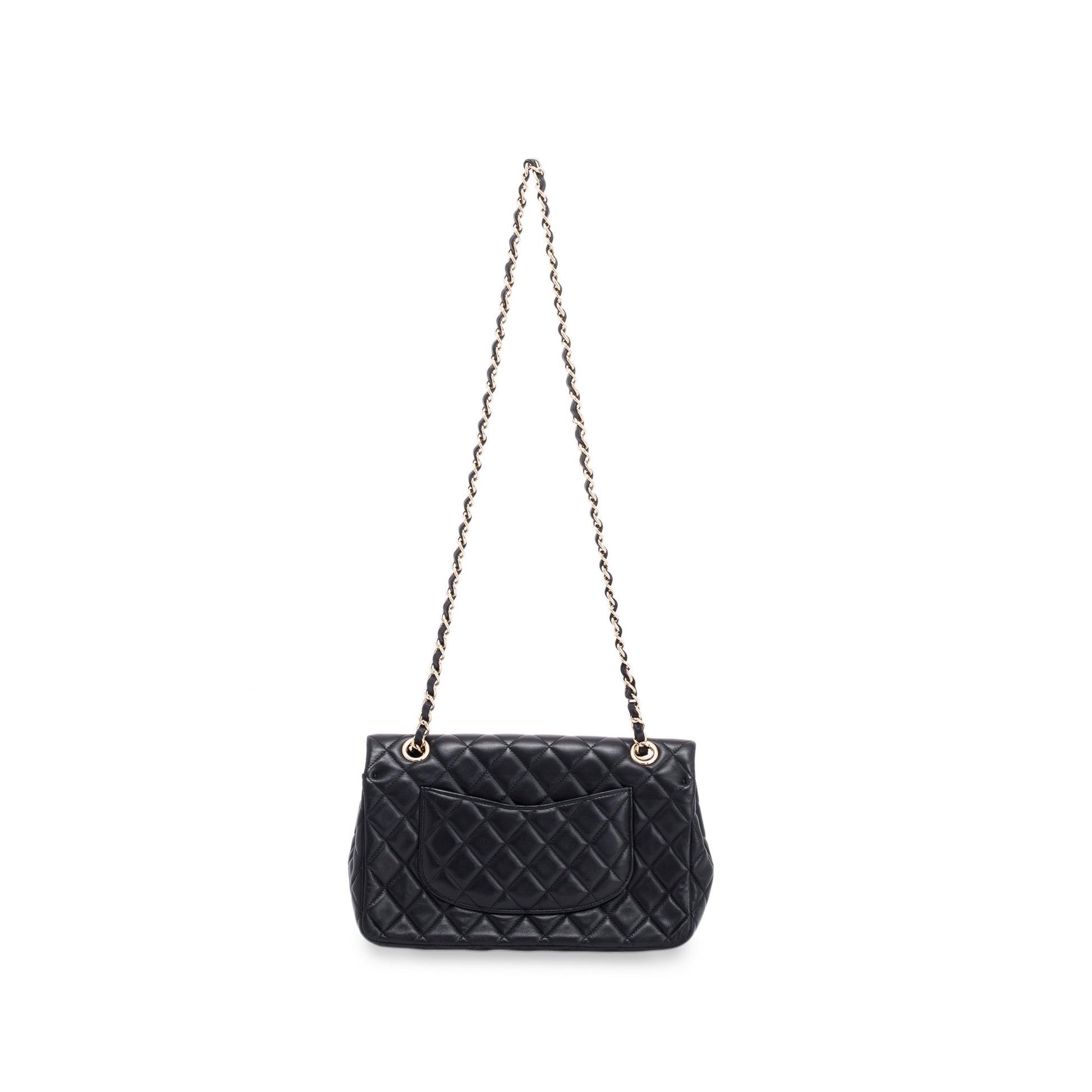 Chanel Classic Valentine Flap Black Travel Bag