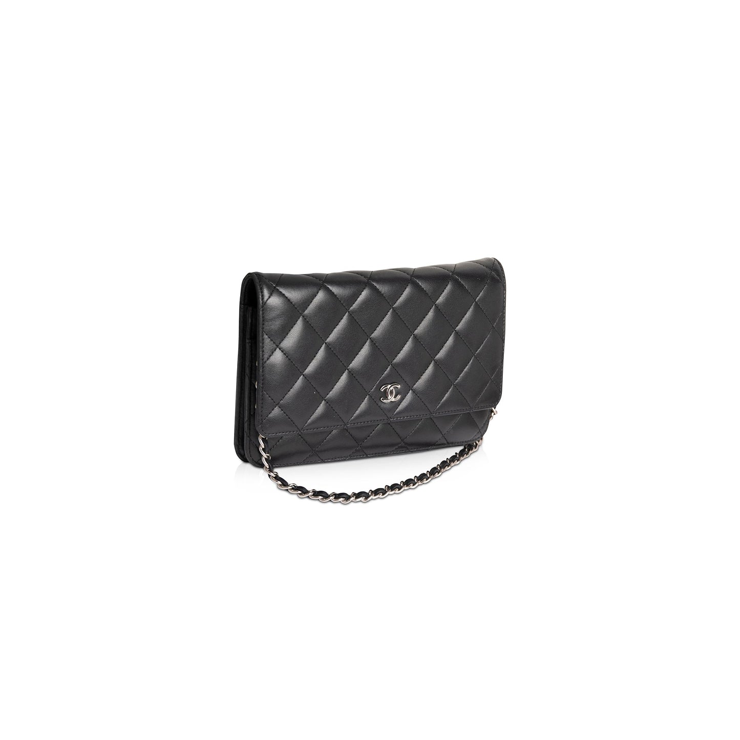 Chanel Classic on Lambskin Black Wallet Case