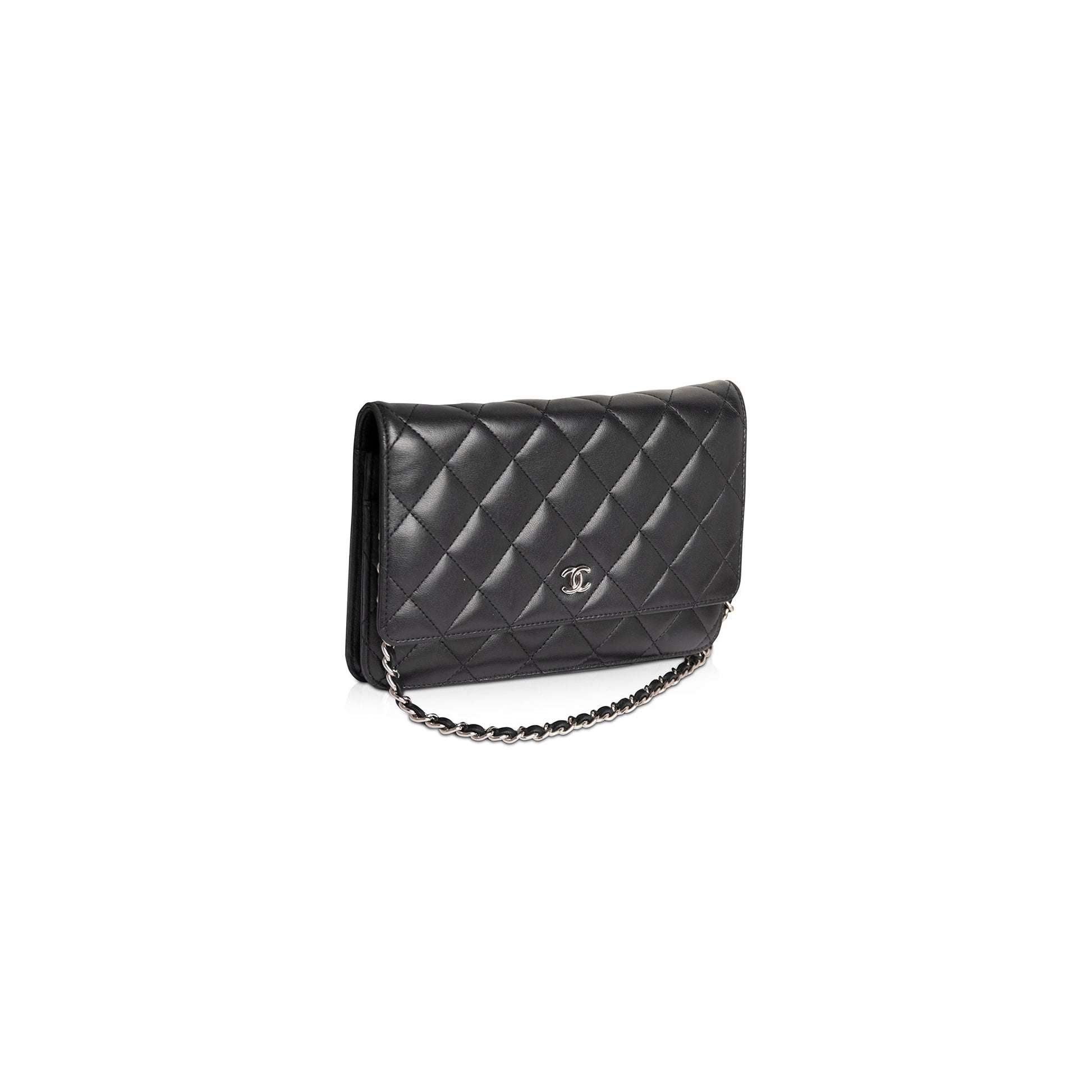 Chanel Classic on Lambskin Black Wallet Case