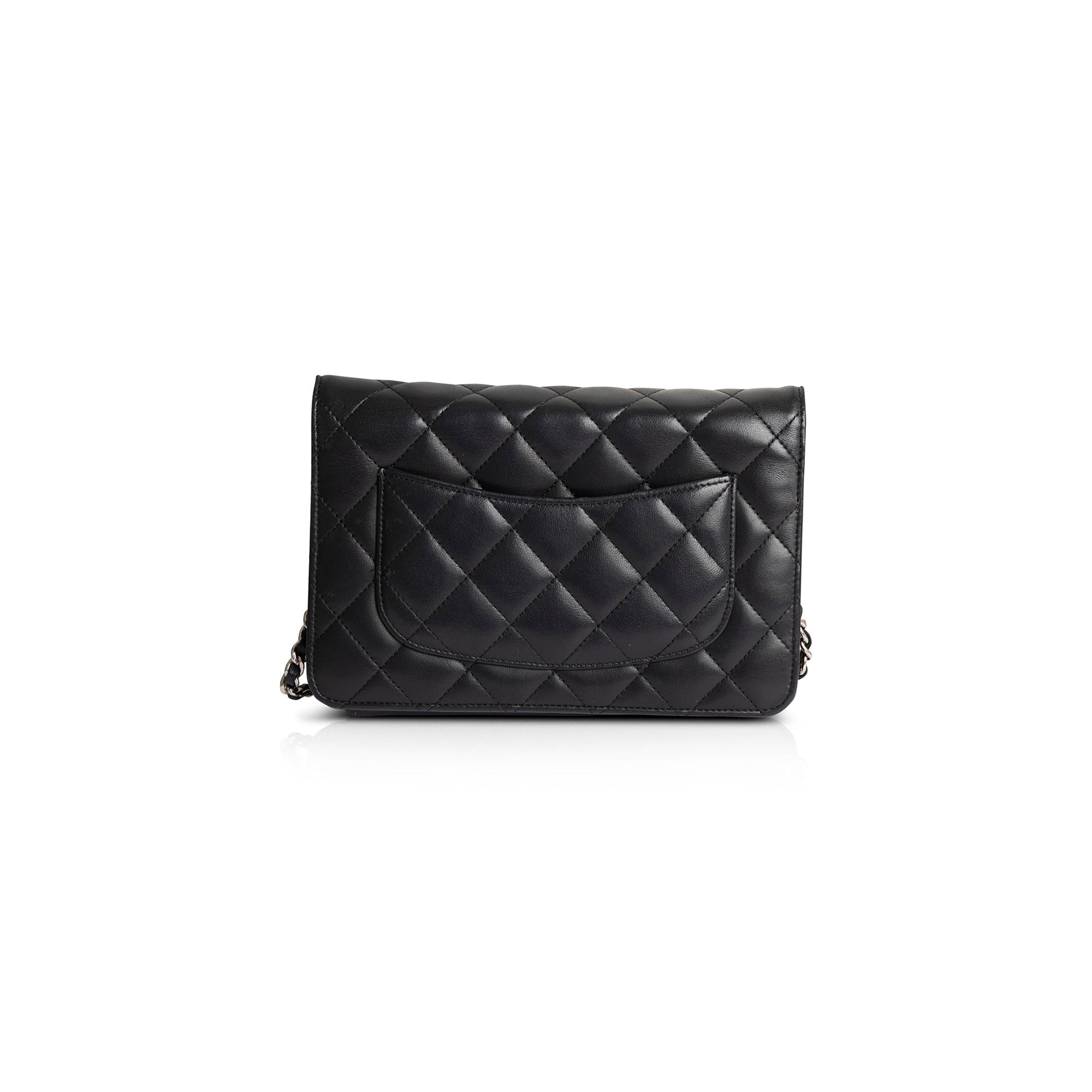 Chanel Classic on Lambskin Black Wallet Case