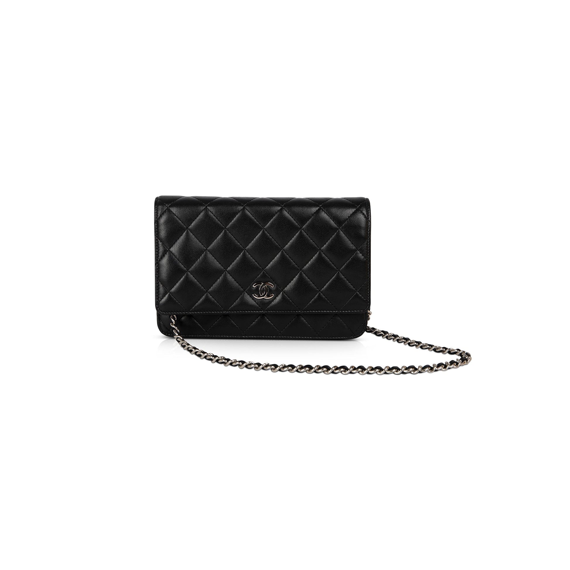 Chanel Classic on Lambskin Black Wallet Case Authenticity Card