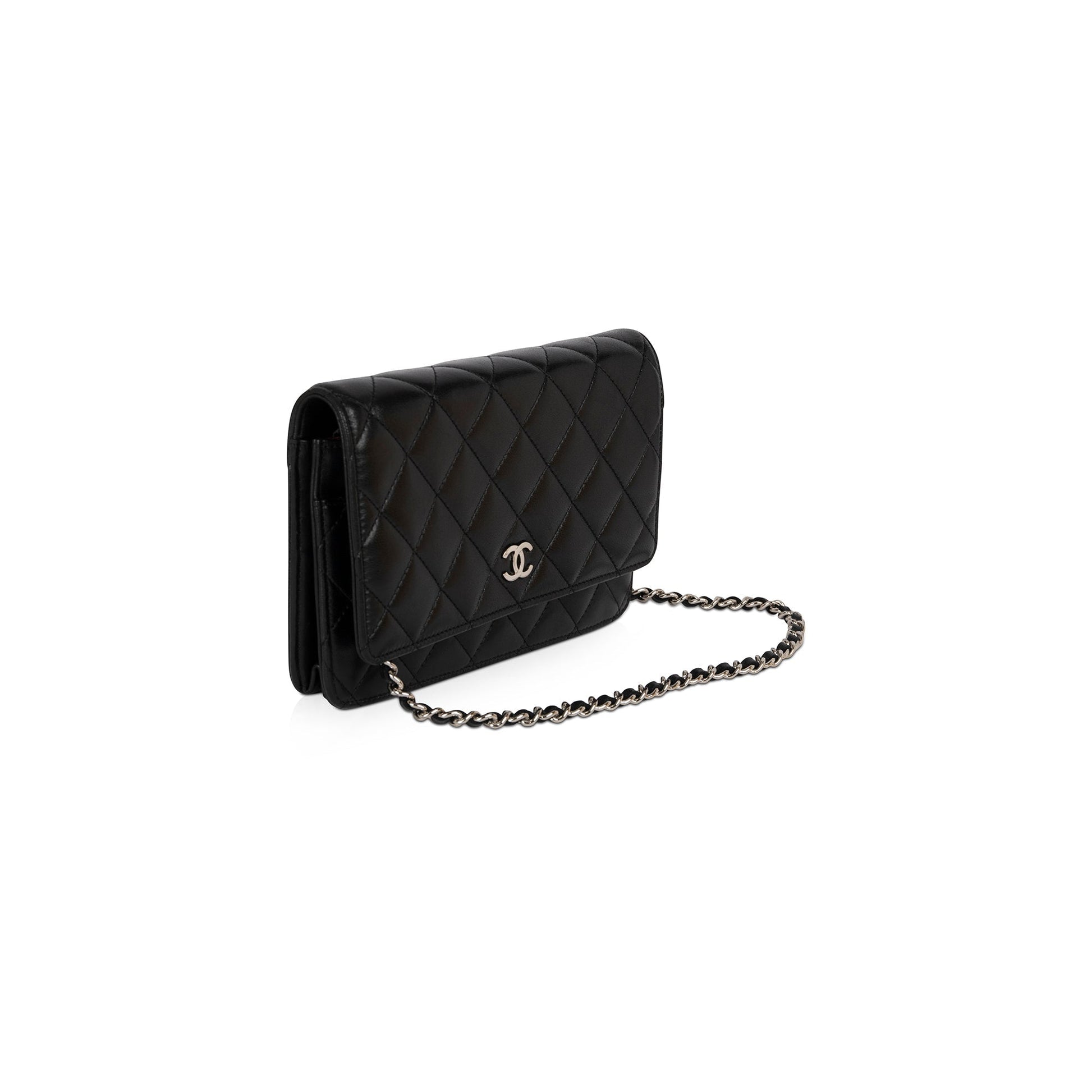 Chanel Classic on Lambskin Black Wallet Case Authenticity Card