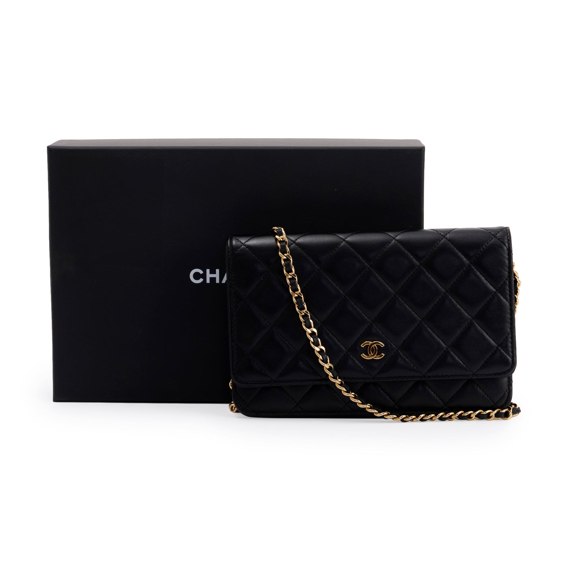 Chanel Classic on Lambskin Black Wallet Case 5