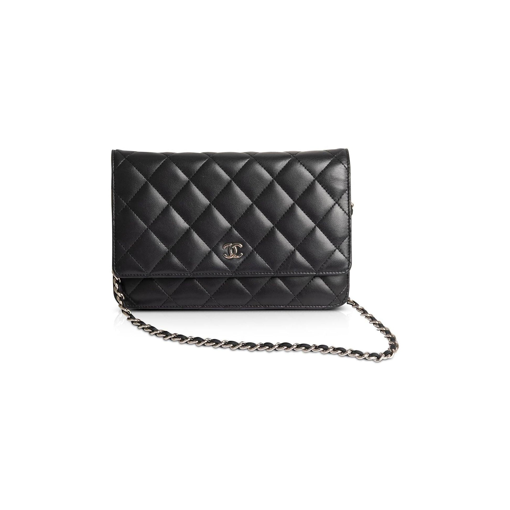 Chanel Classic on Lambskin Black Wallet Case