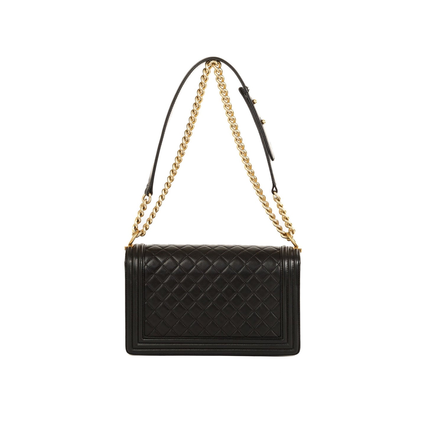 Chanel Boy Lambskin Black Travel Bag