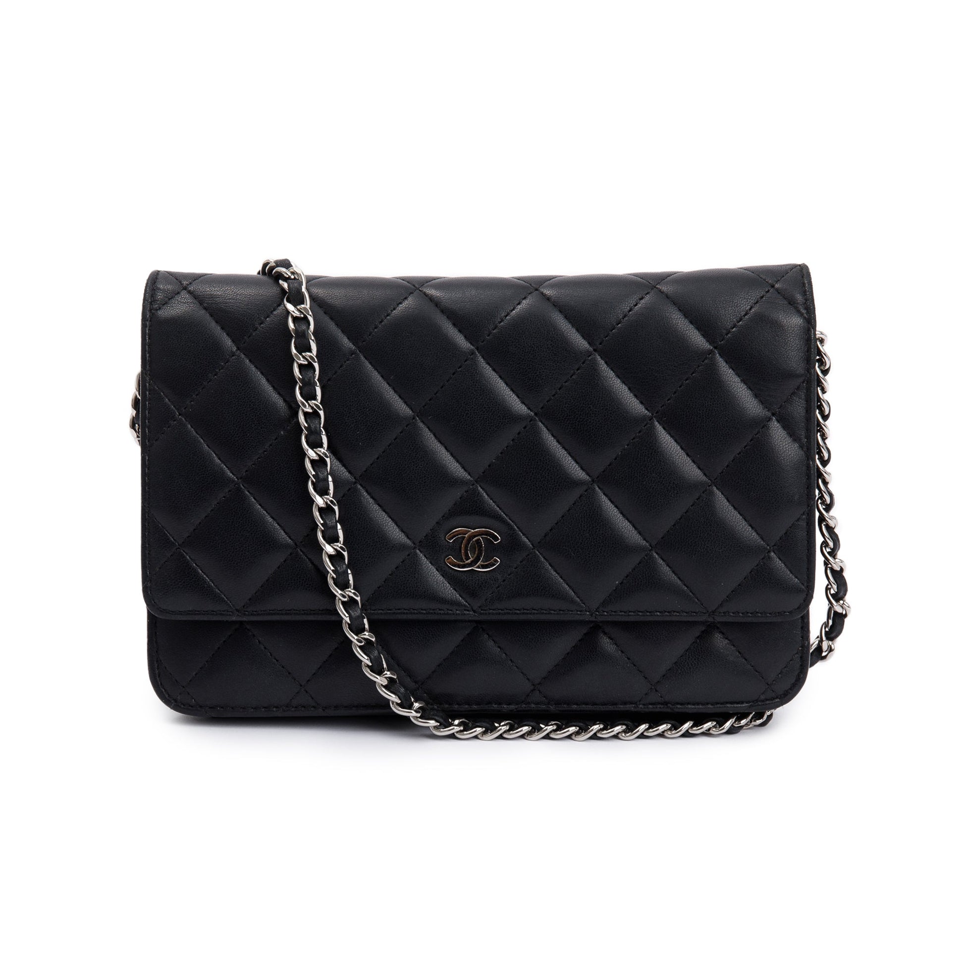 Chanel Classic on Leather Lambskin Black Wallet Case Authenticity Card