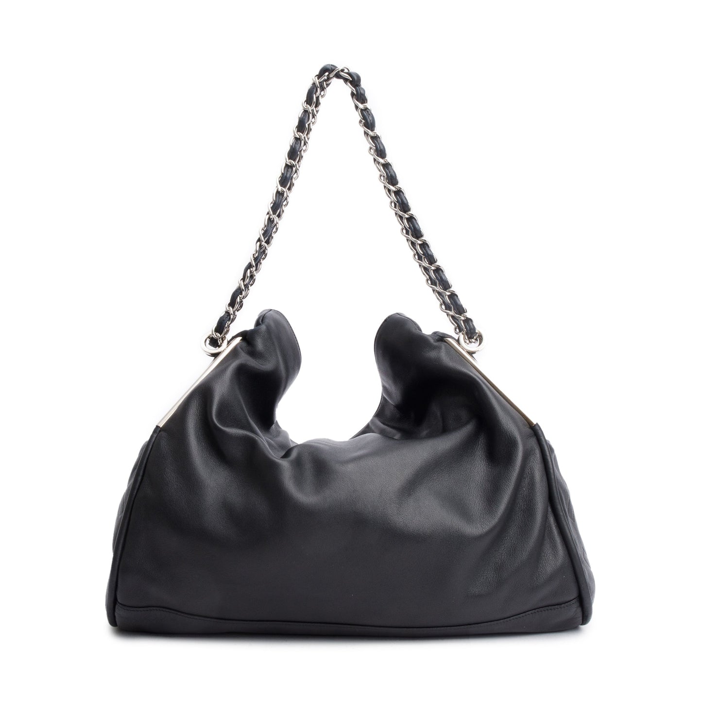 Chanel Ultimate Soft Hobo Leather Black Travel Bag