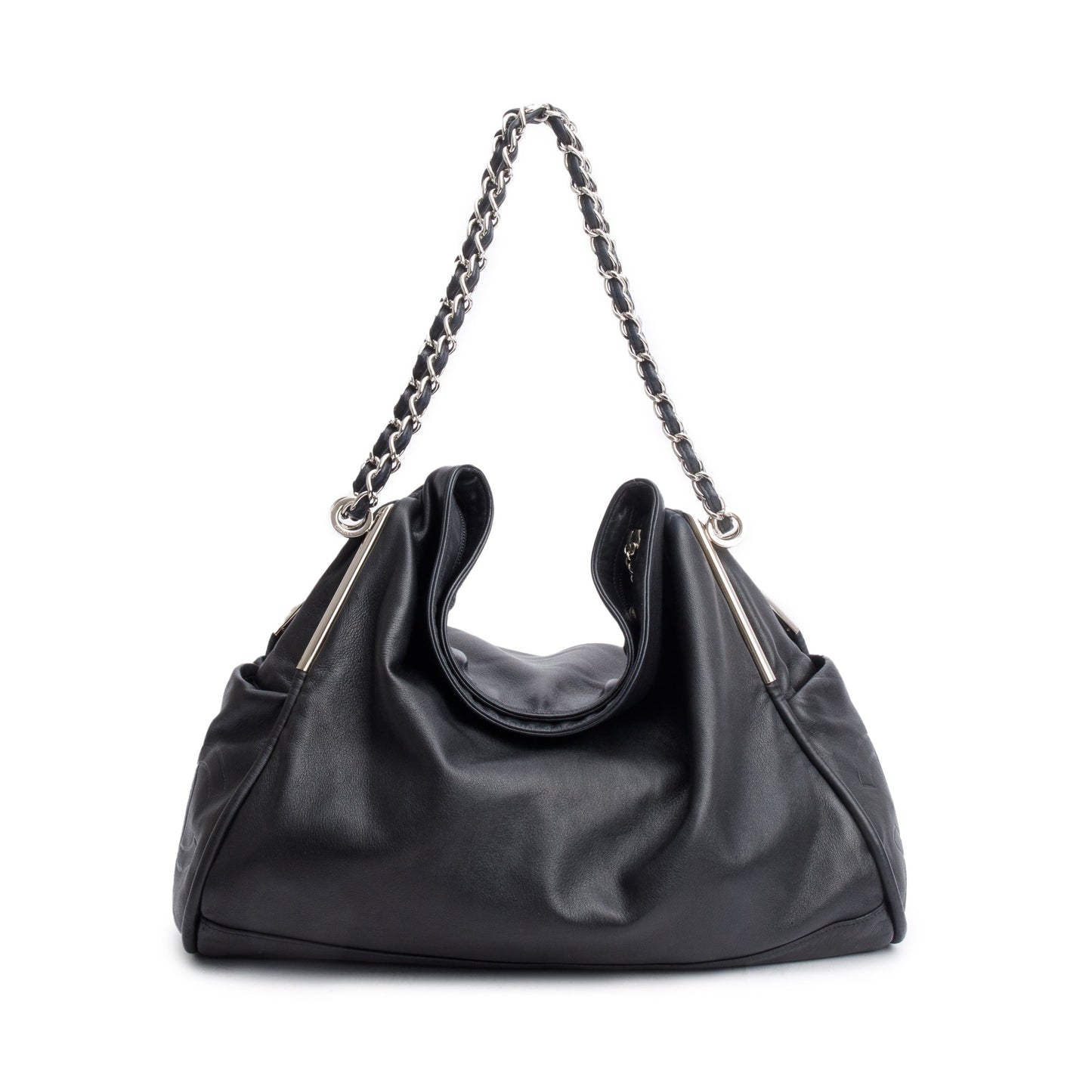 Chanel Ultimate Soft Hobo Leather Black Travel Bag