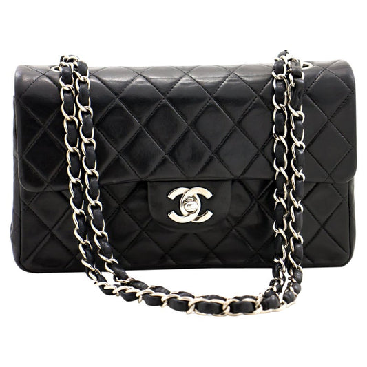 Chanel Classic Double Flap Quilted Caviar Shoulder Bag