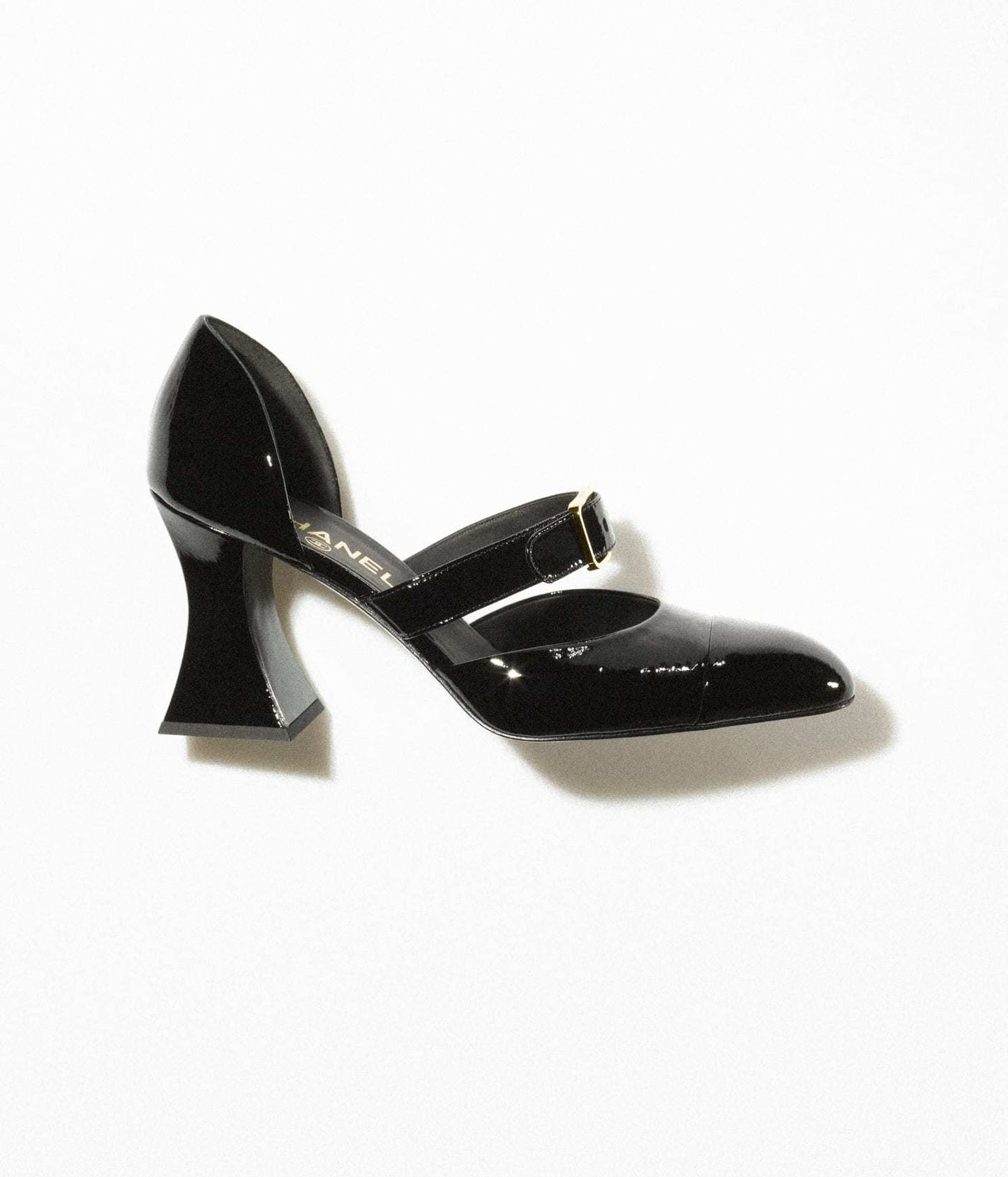Chanel Cc Patent Leather D'Orsay Pumps Women Shoes