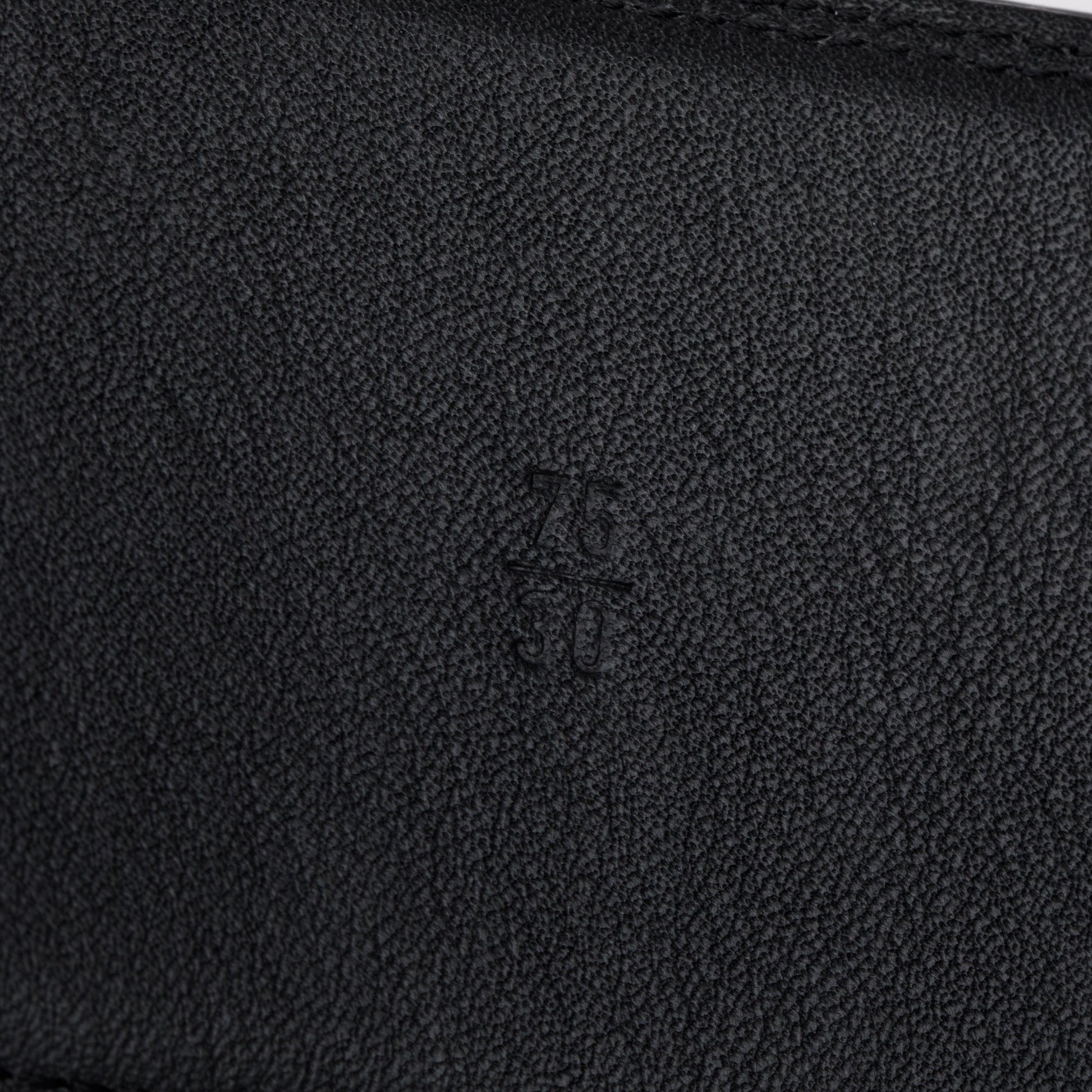 Chanel Patent Wide Buckle Belt 75 Leather Black