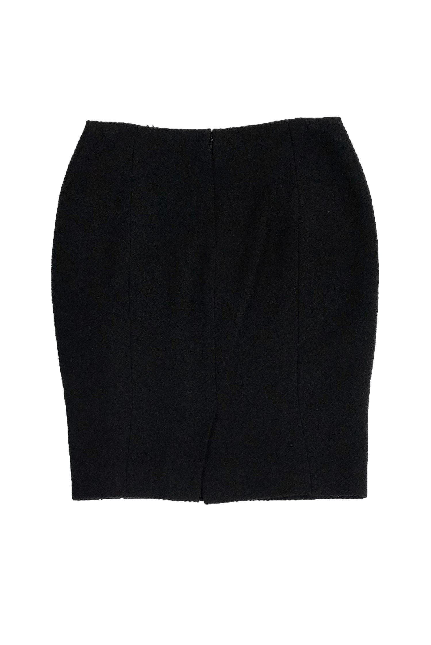 Chanel - Black Pencil Skirt Sz