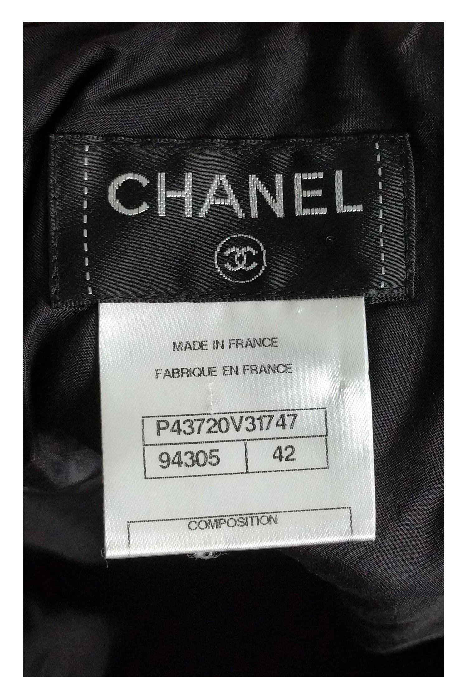 Chanel - Black Pencil Skirt Sz