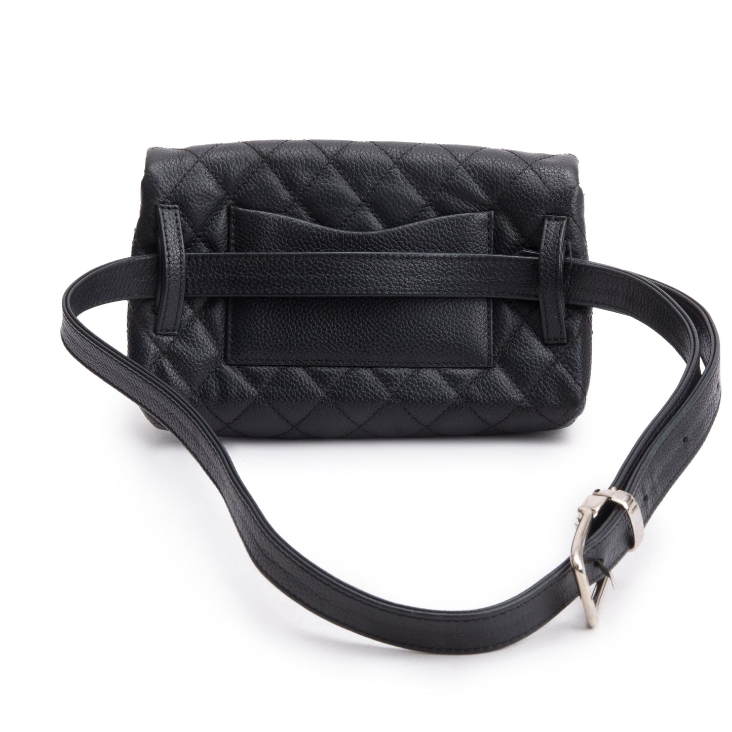 Chanel Quilted Caviar 2.55 Reissue Flap Leather Black Belt