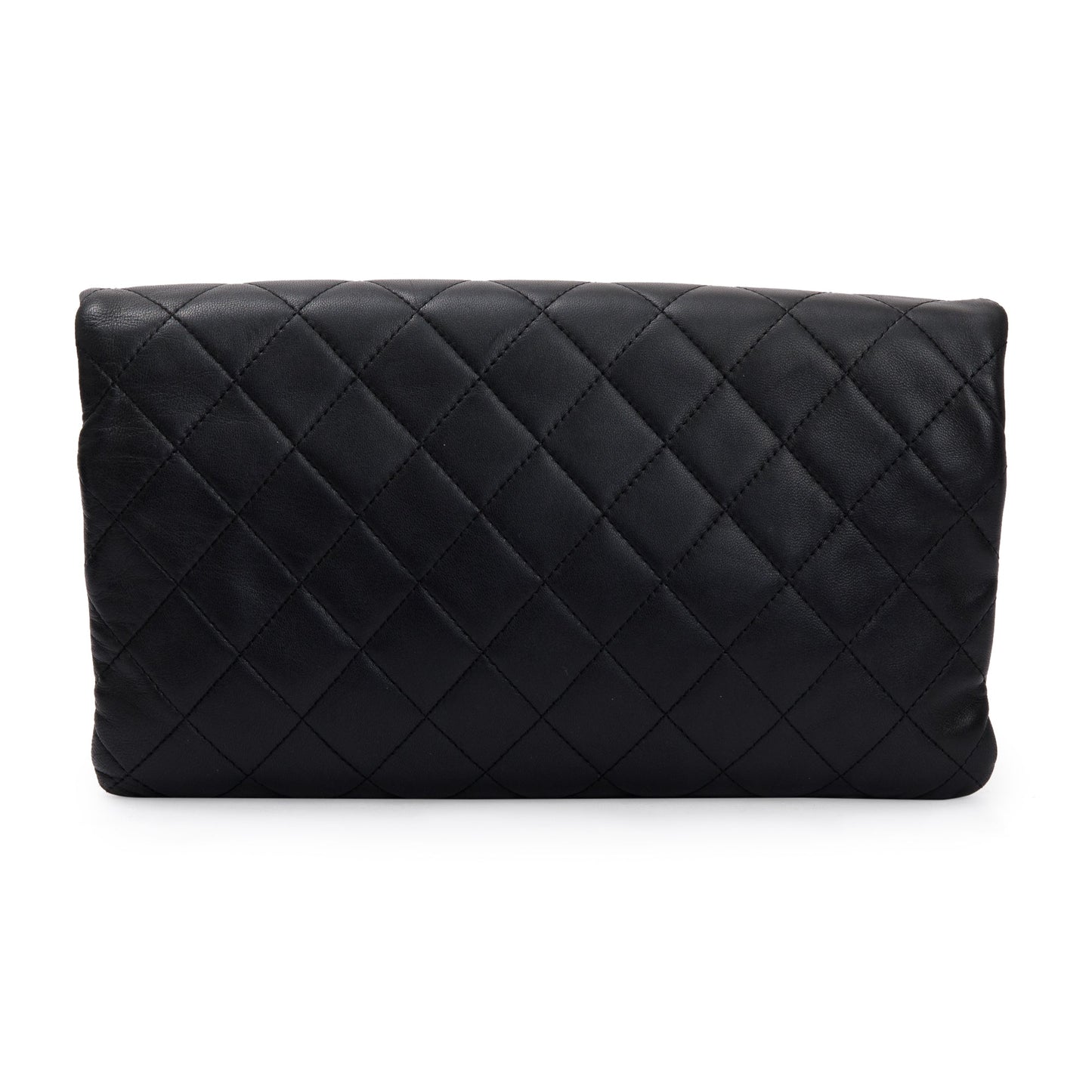 Chanel Quilted Beauty CC Leather Lambskin Black Travel Bag