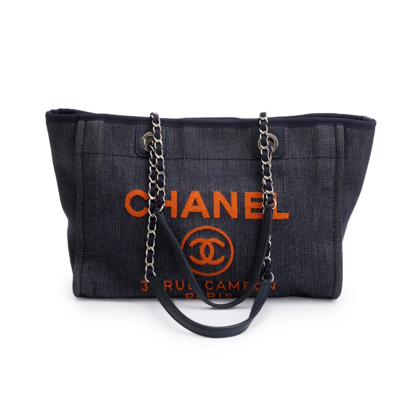 Chanel Denim Deauville Blue Travel Bag