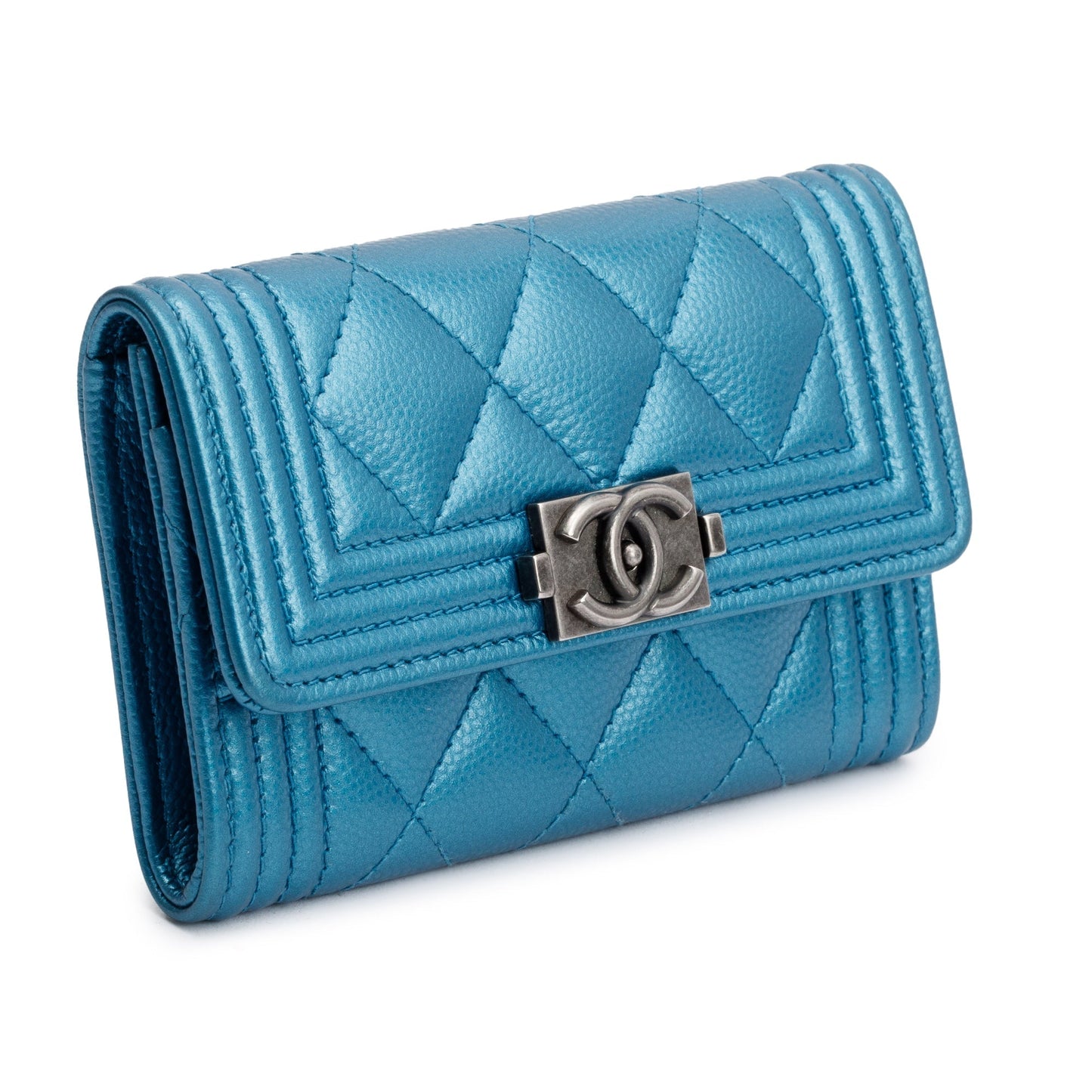 Chanel Blue uthenticity Card Wallet Case