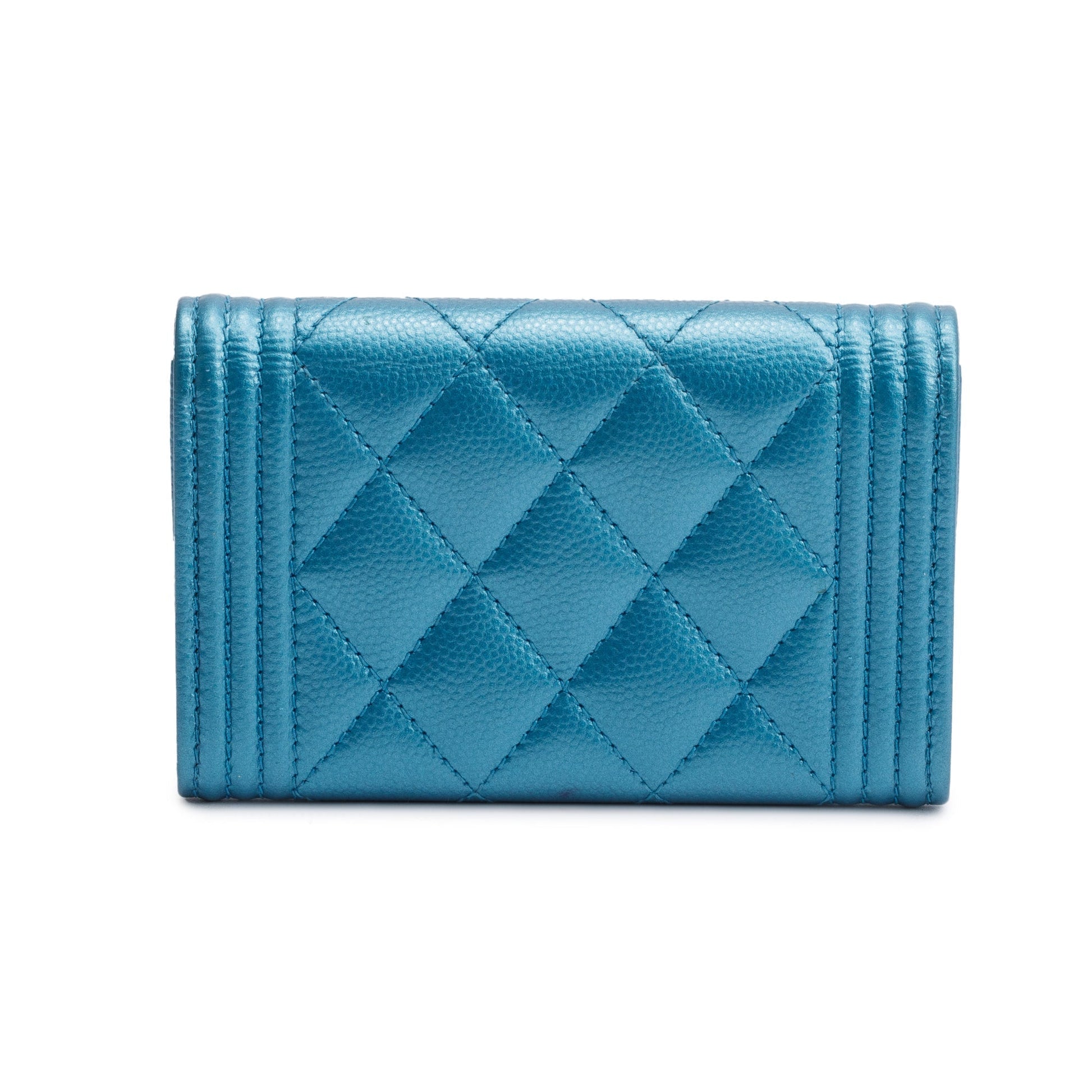 Chanel Blue uthenticity Card Wallet Case