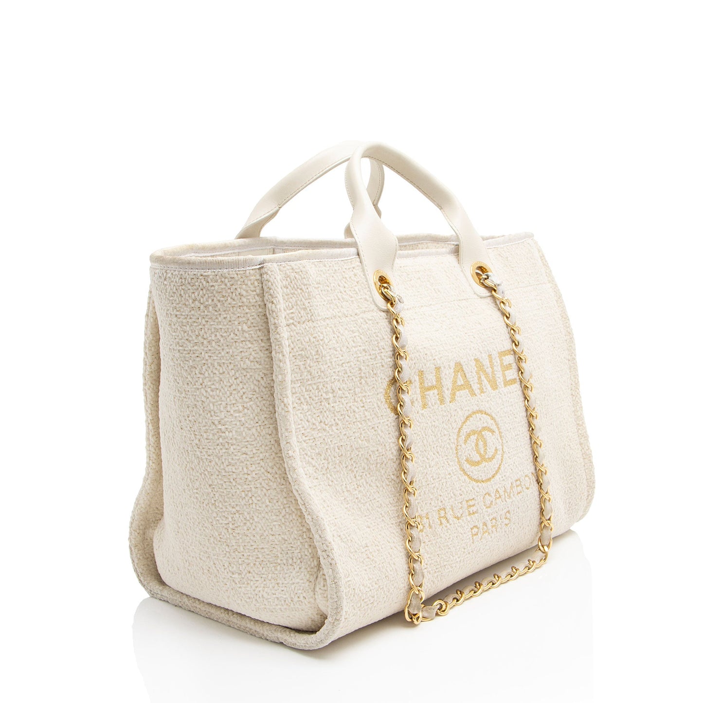 Chanel Boucle Lurex Deauville Tote Bag