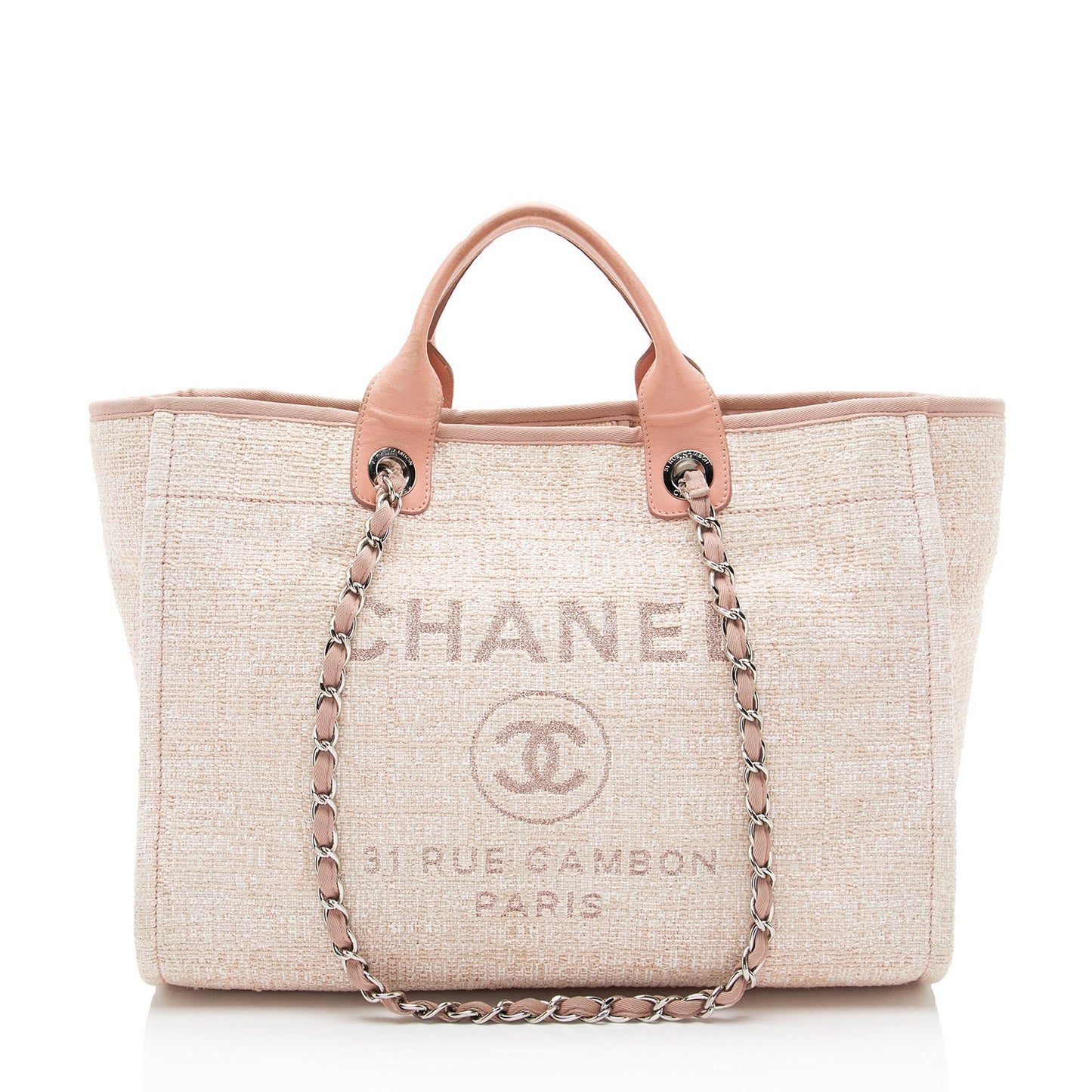 Chanel Boucle Lurex Deauville Tote Bag Tote 1