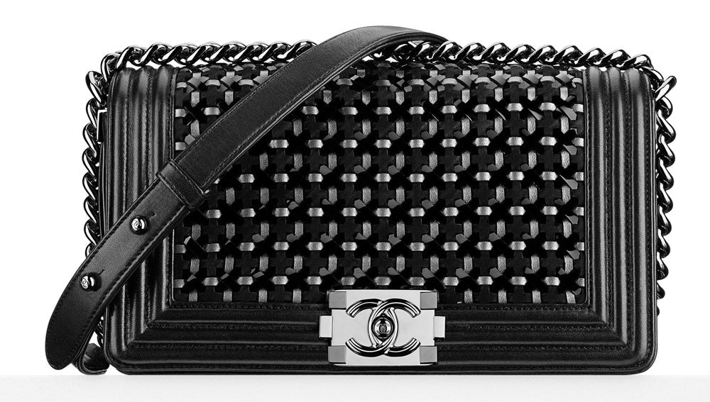 Chanel BRAIDED BOY LAMBSKIN FLAP Shoulder Bag