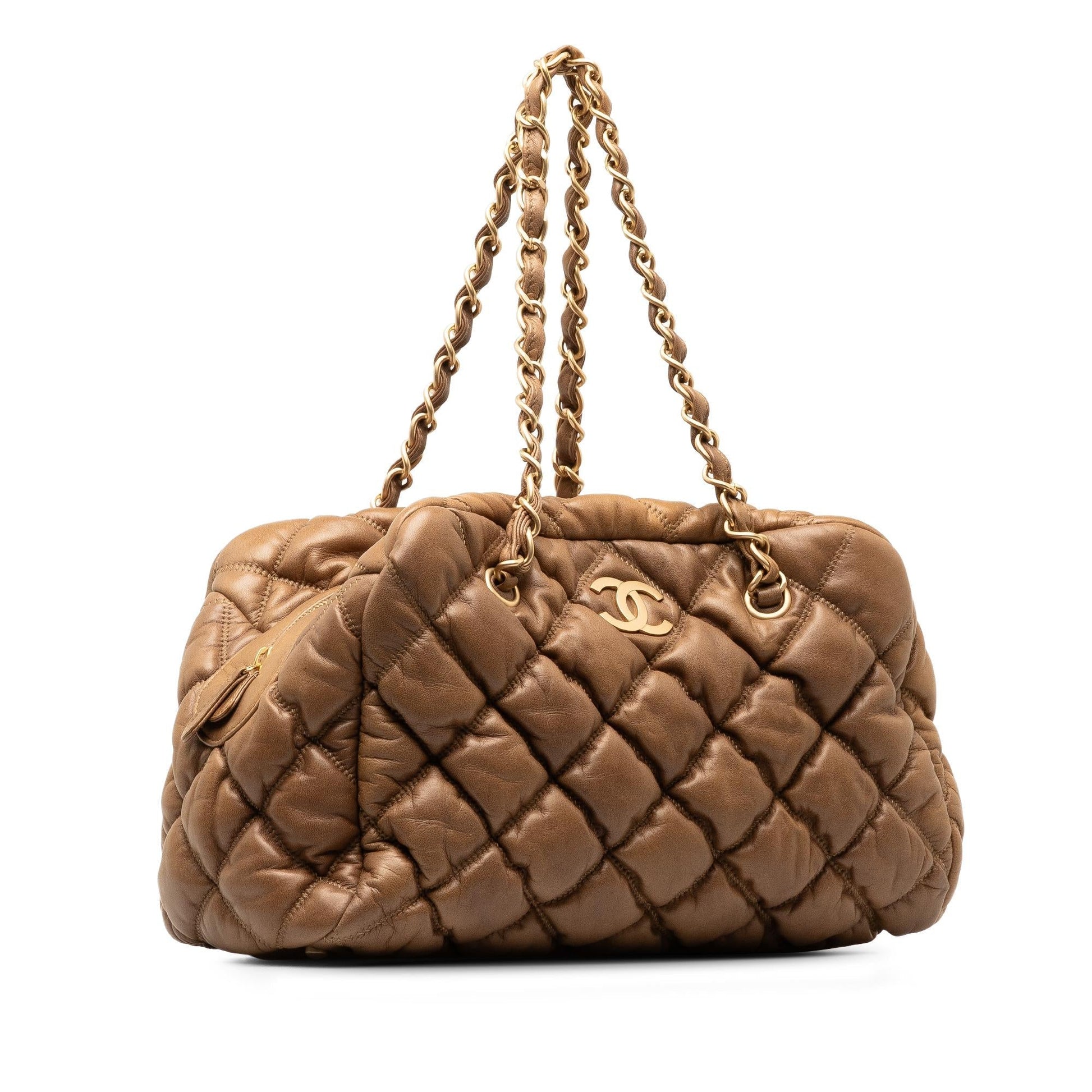 Chanel Bubble Quilt Bowling SHG-wCB0Pq Handbag