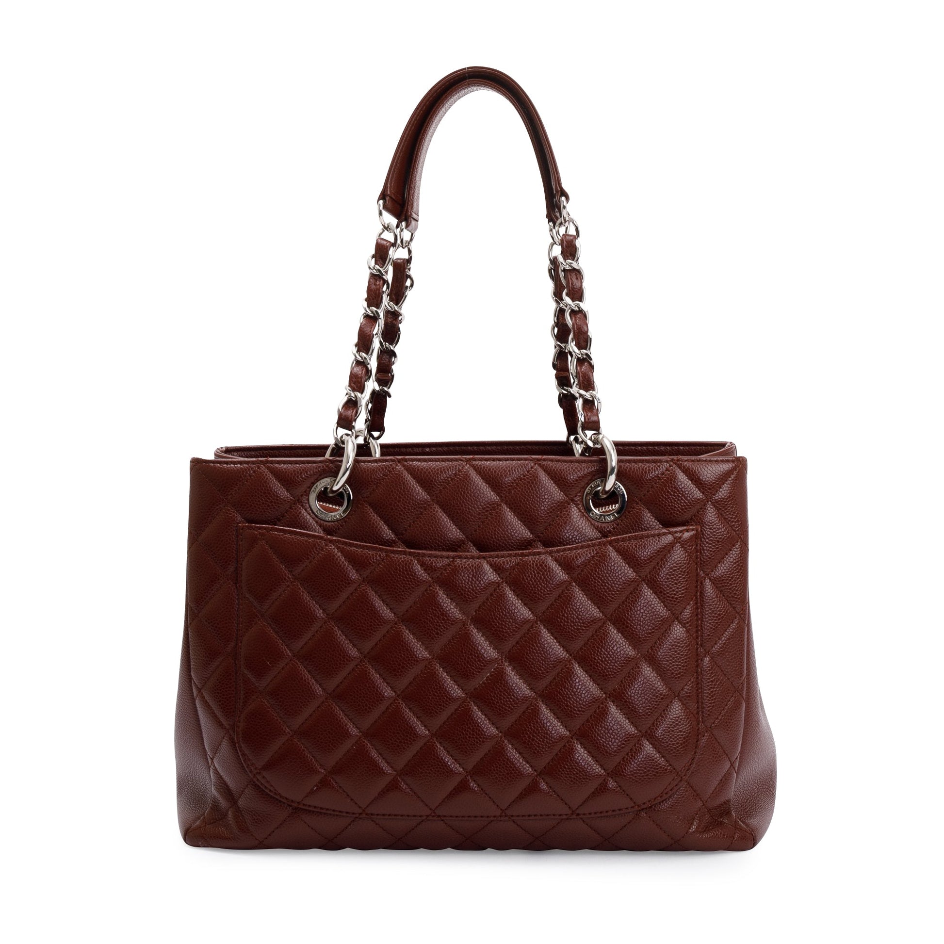 Chanel Burgundy Caviar Grand Shopping GST Leather Travel Bag