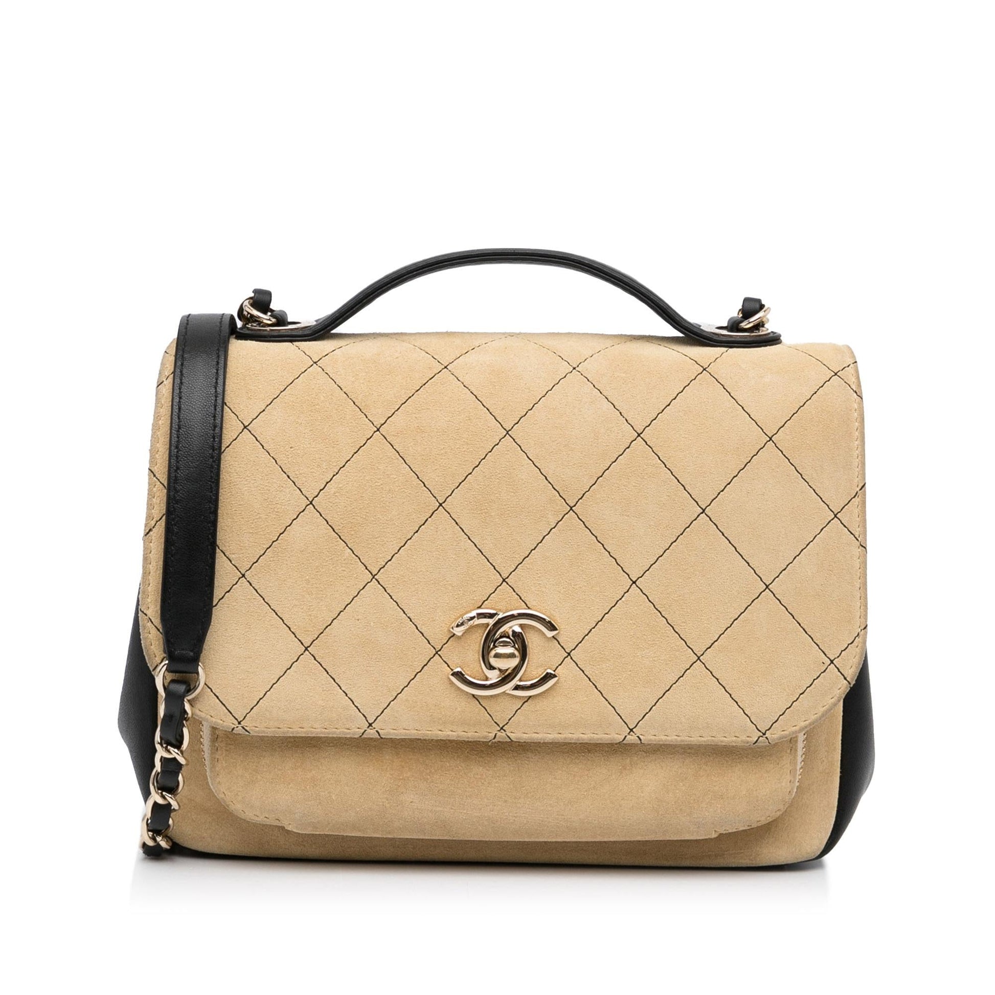 Chanel Business Affinity Suede Flap (Shg-7Wkj4C) Bag