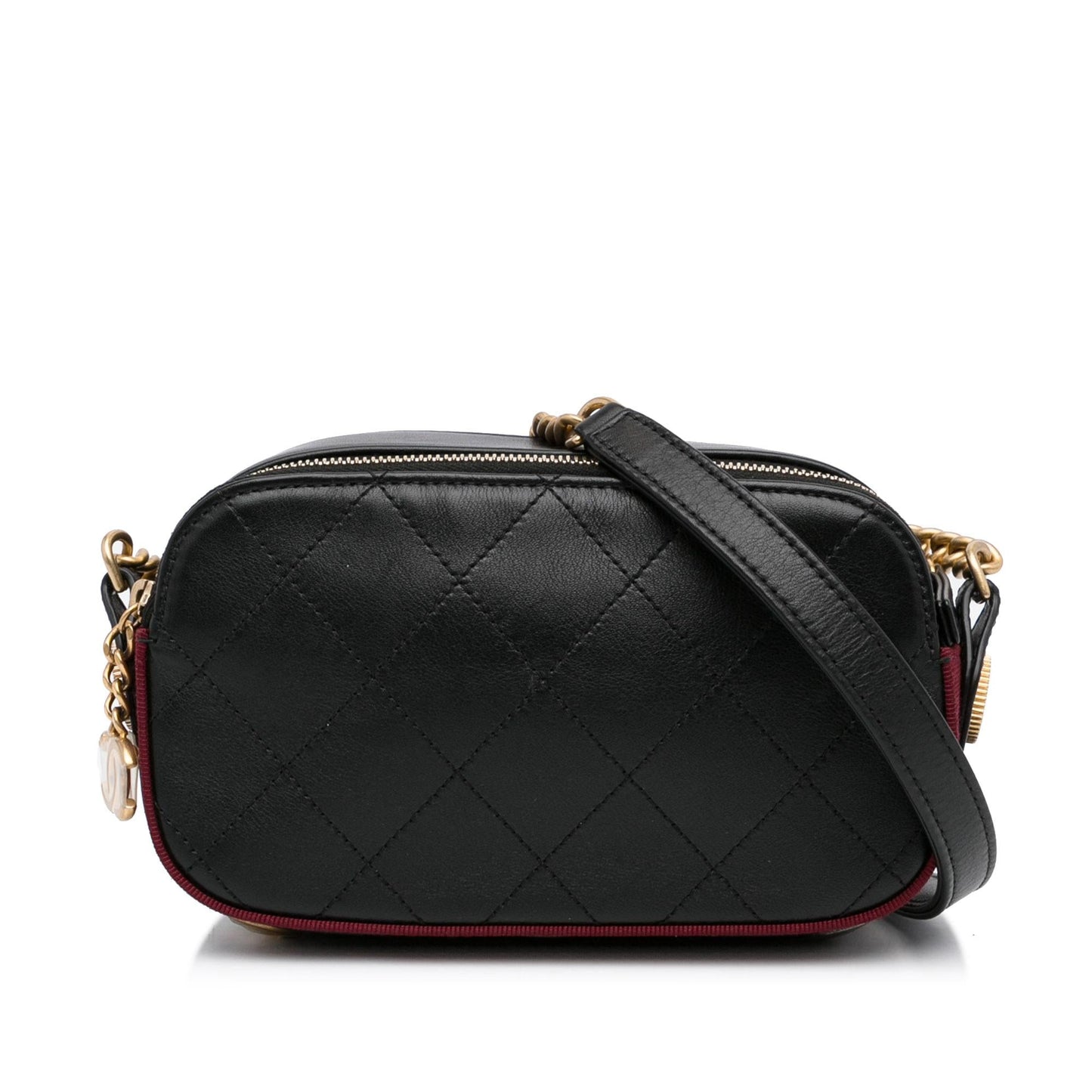 Chanel Button Up Double Zip Camera SHG-9ts5t9 Crossbody Bag