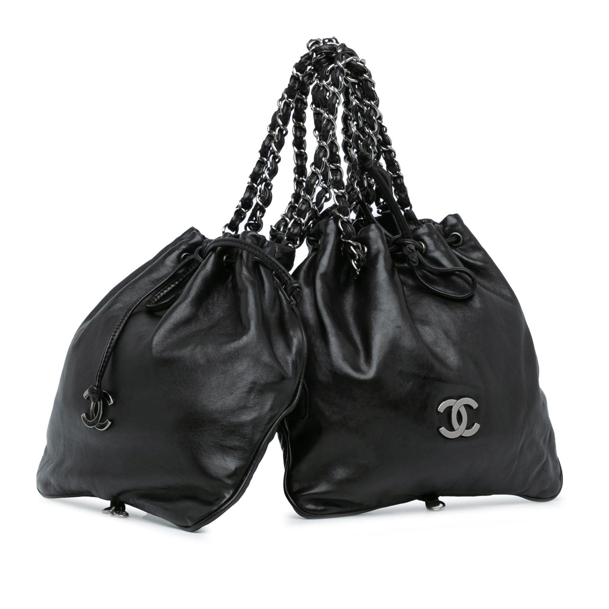 Chanel CC Calfskin Dual Twin Handbag