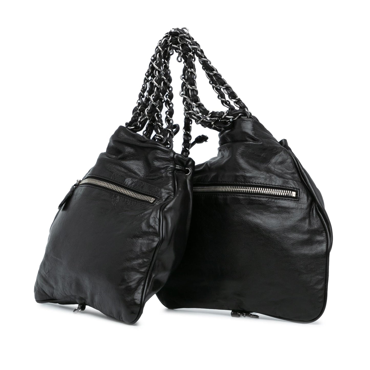 Chanel CC Calfskin Dual Twin Handbag Handbag 1