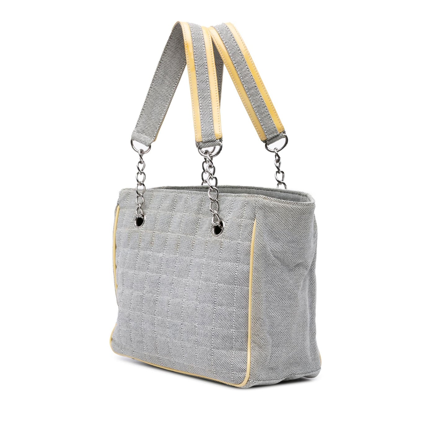 Chanel CC Camellia No. 5 Choco Bar Canvas Tote Bag