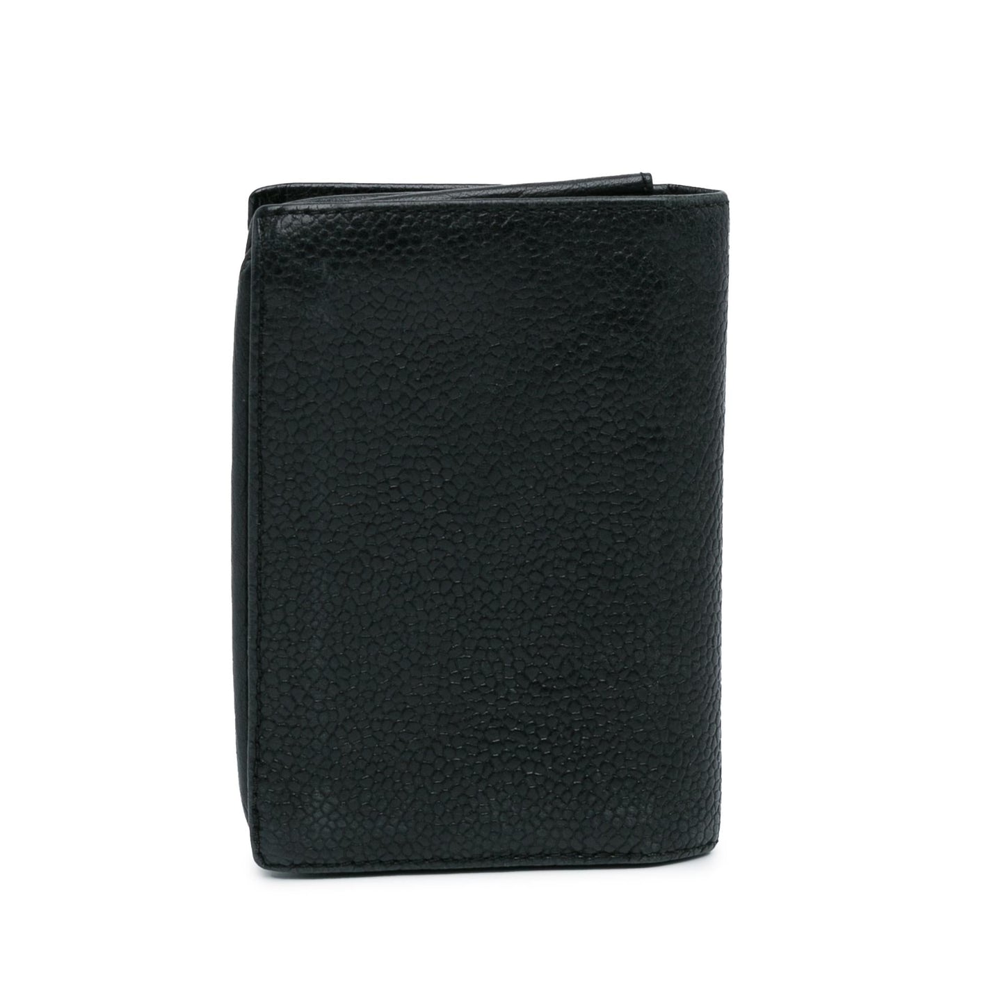 Chanel CC Caviar Bi Fold Card Holder Wallet Case