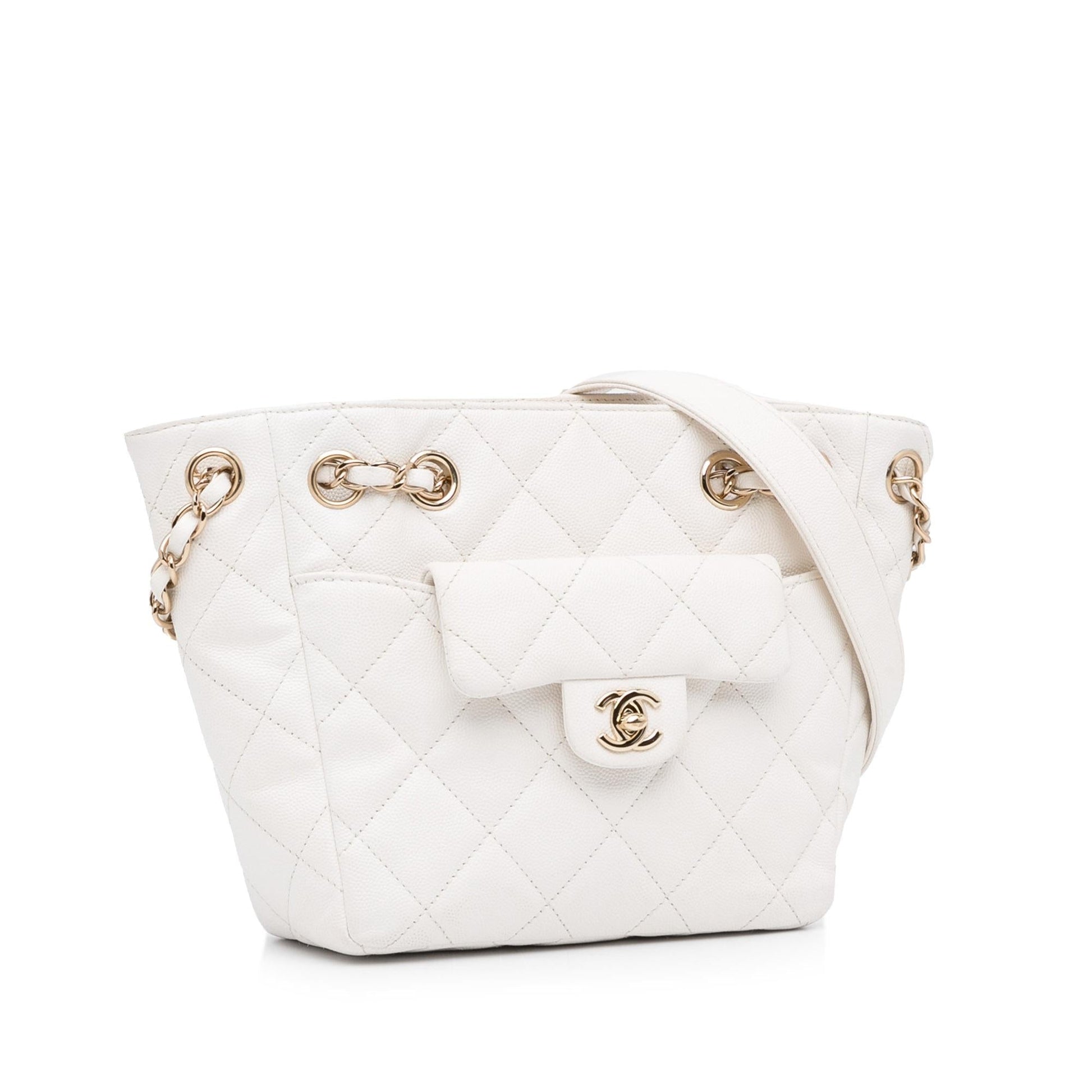 Chanel CC Caviar Bucket SHG-8IGeqO Bucket Bag