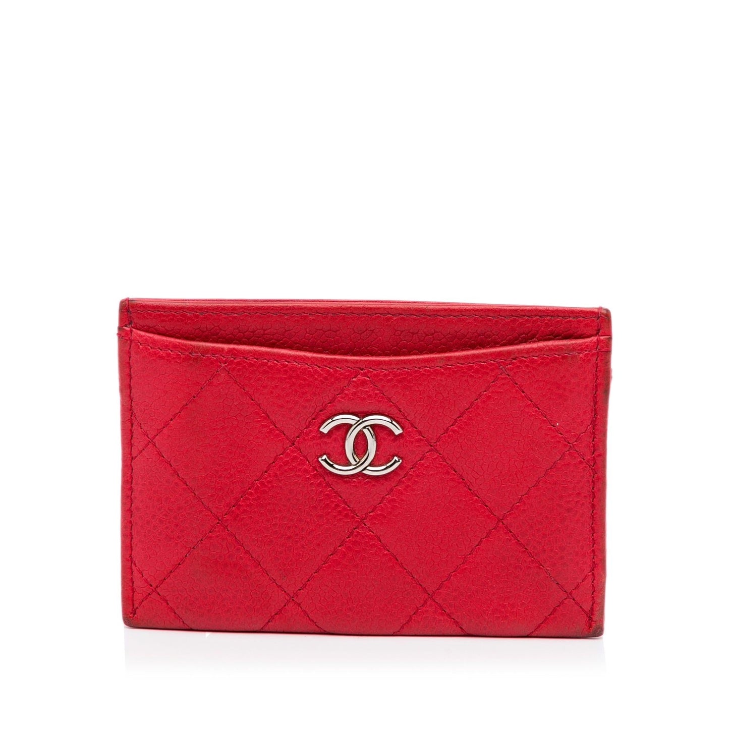 Chanel CC Caviar Card Holder SHG-Nip8du Wallet Case