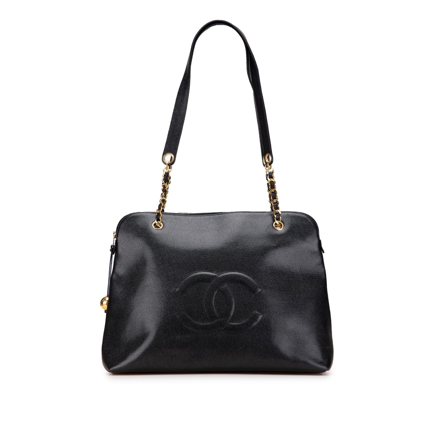 Chanel CC Caviar Tote Bag Chain Tote