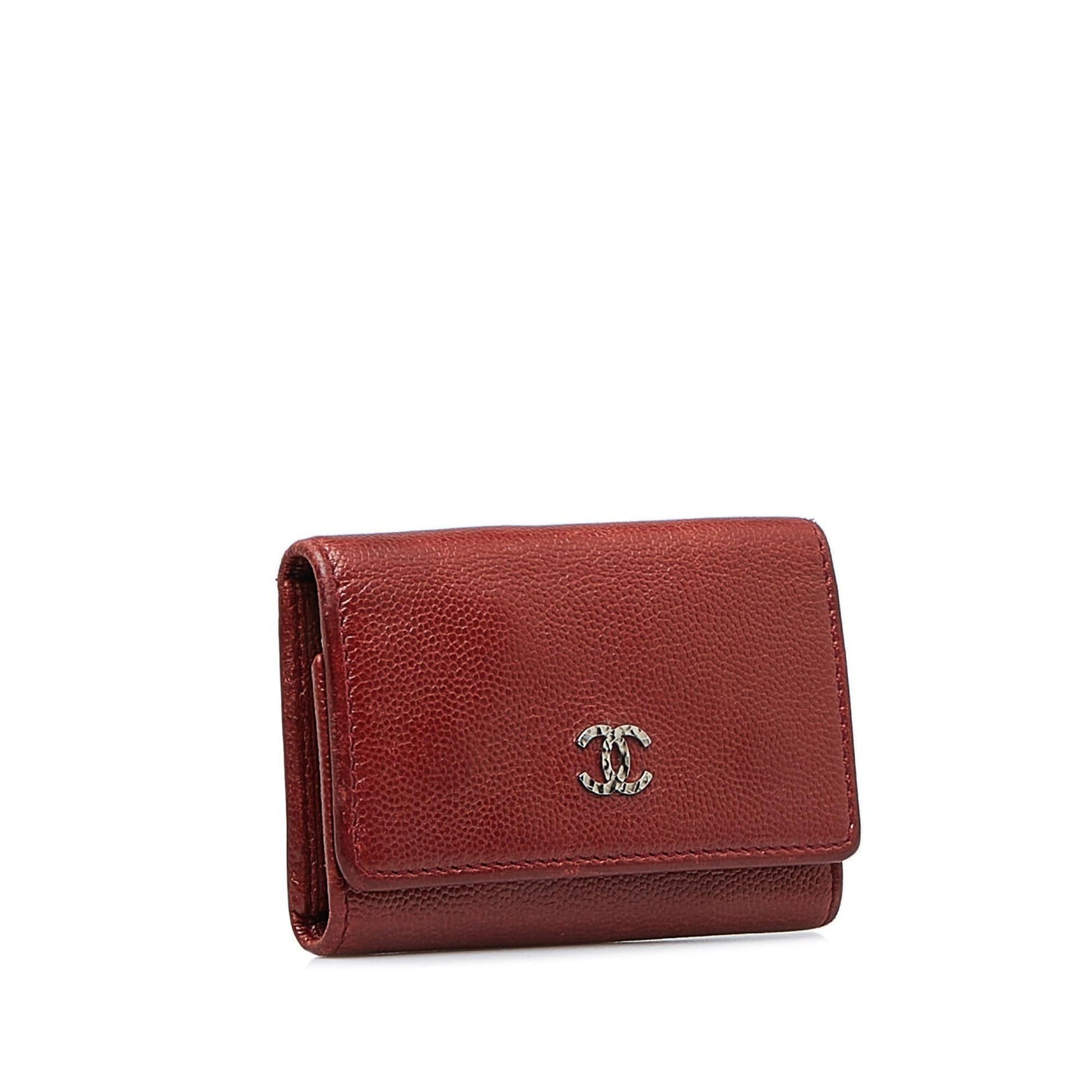 Chanel CC Caviar Holder Leather Handbag