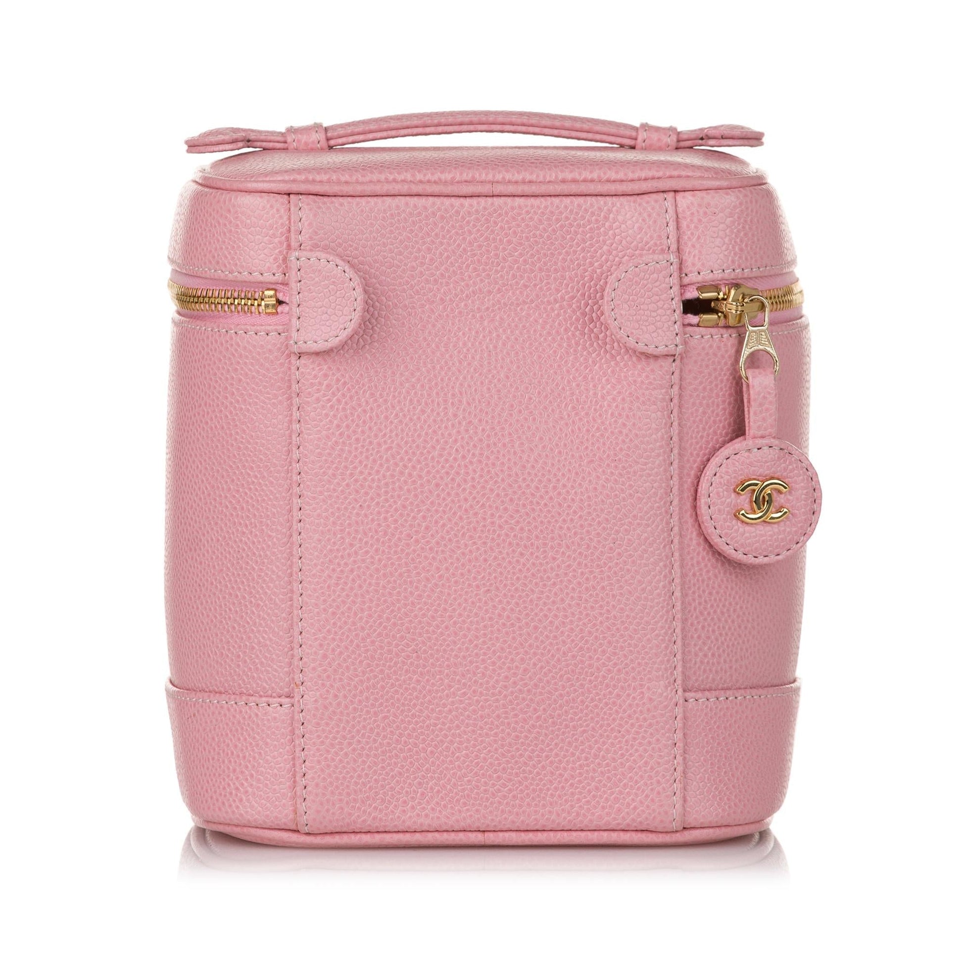 Chanel CC Caviar Leather Vanity Bag (SHG-36629)