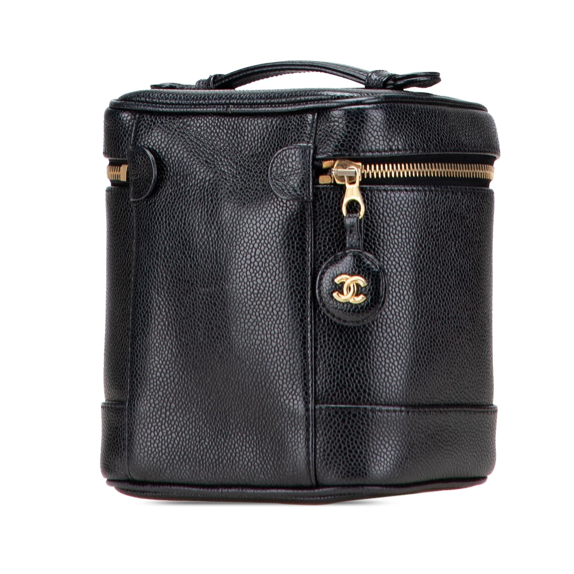 Chanel CC Caviar Vanity Handbag Bag 1