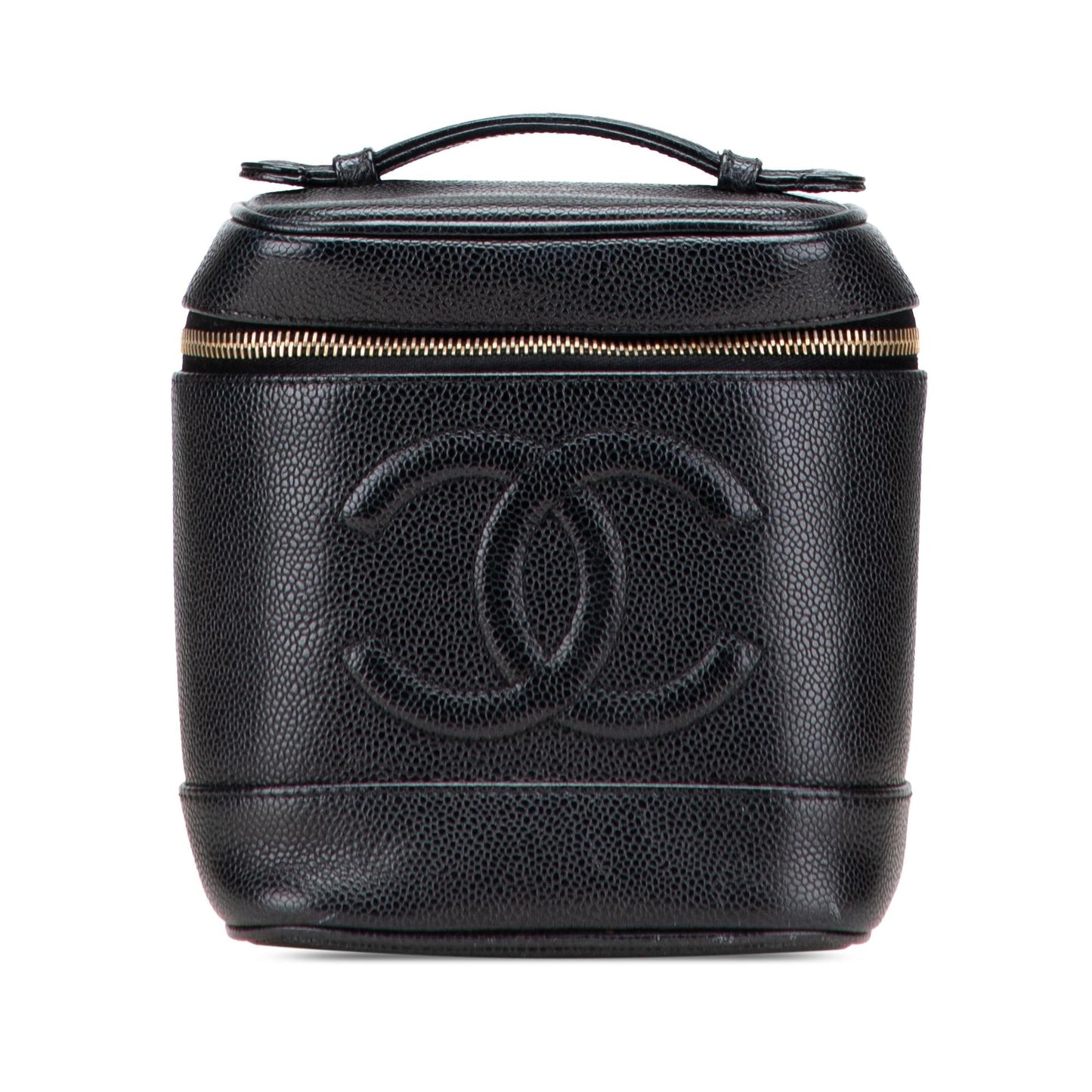 Chanel CC Caviar Vanity Handbag Bag 2