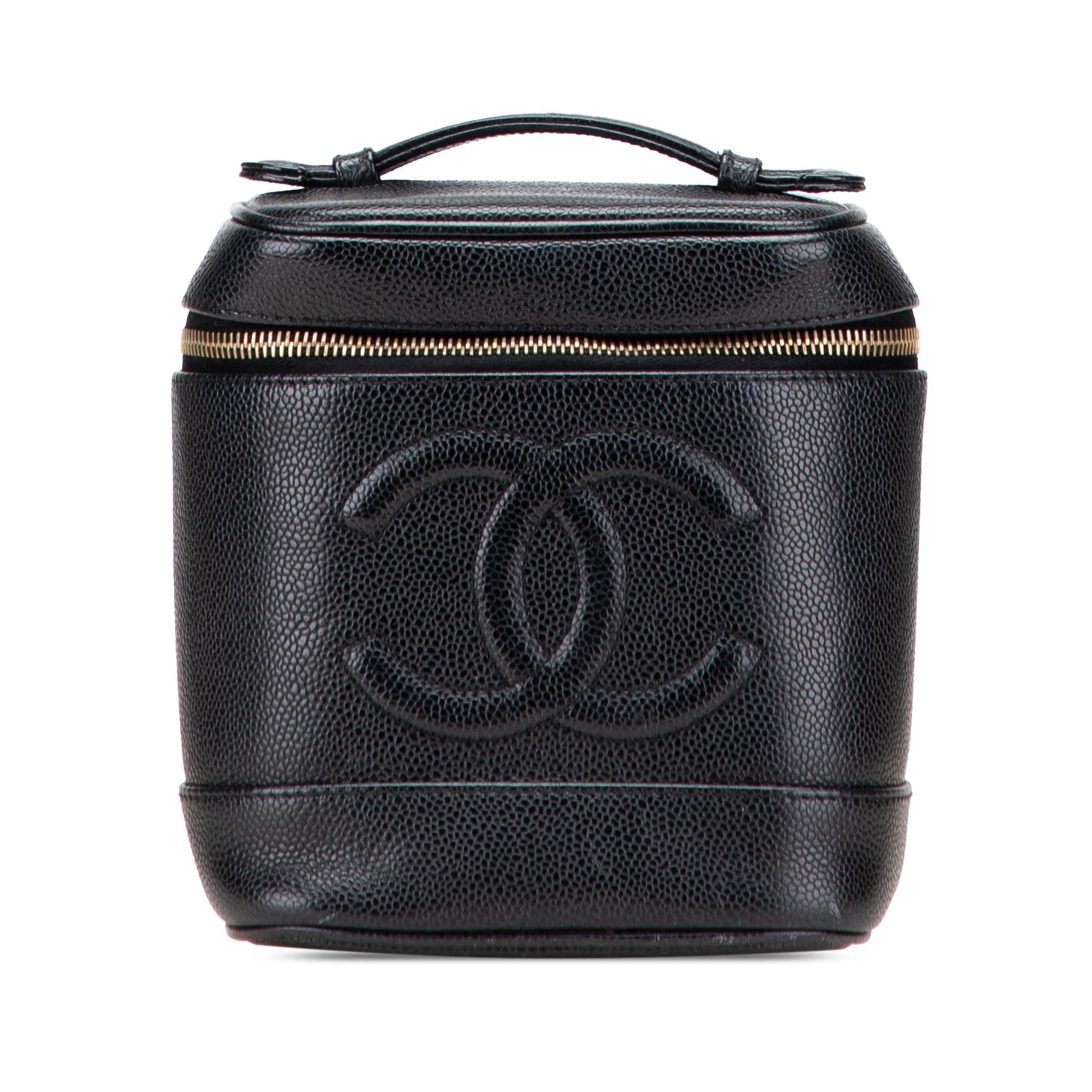Chanel CC Caviar Vanity Handbag Bag 2