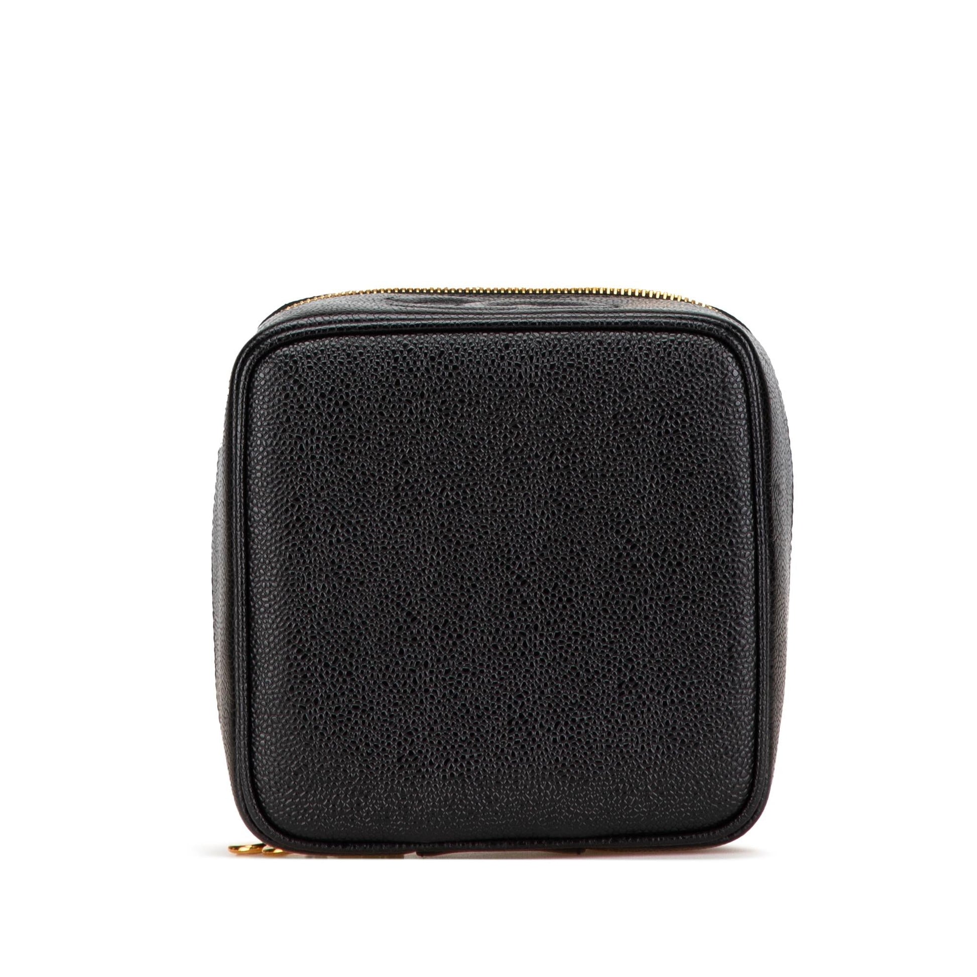 Chanel CC Caviar Vanity Handbag Vanity Case