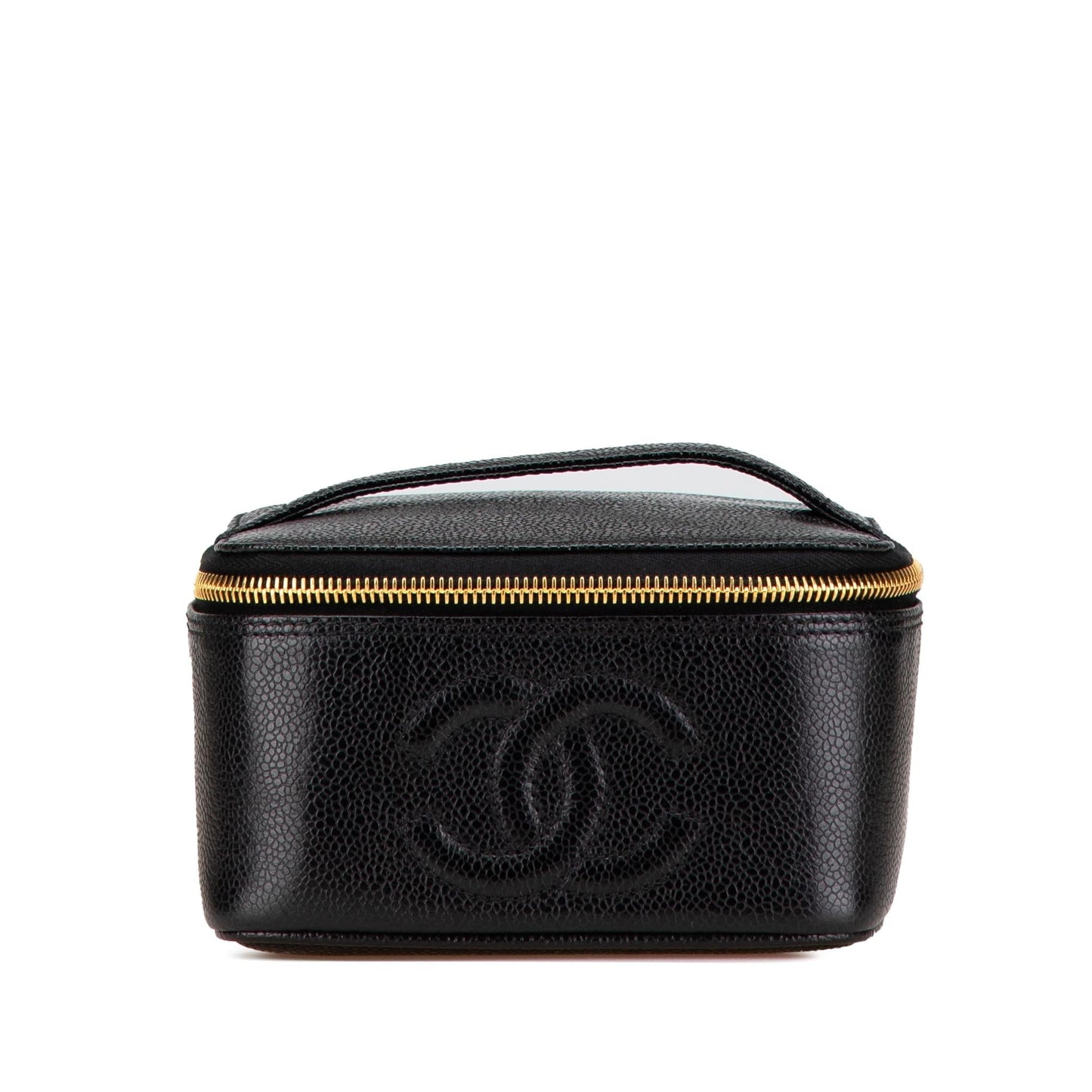 Chanel CC Caviar Vanity Handbag Vanity Case