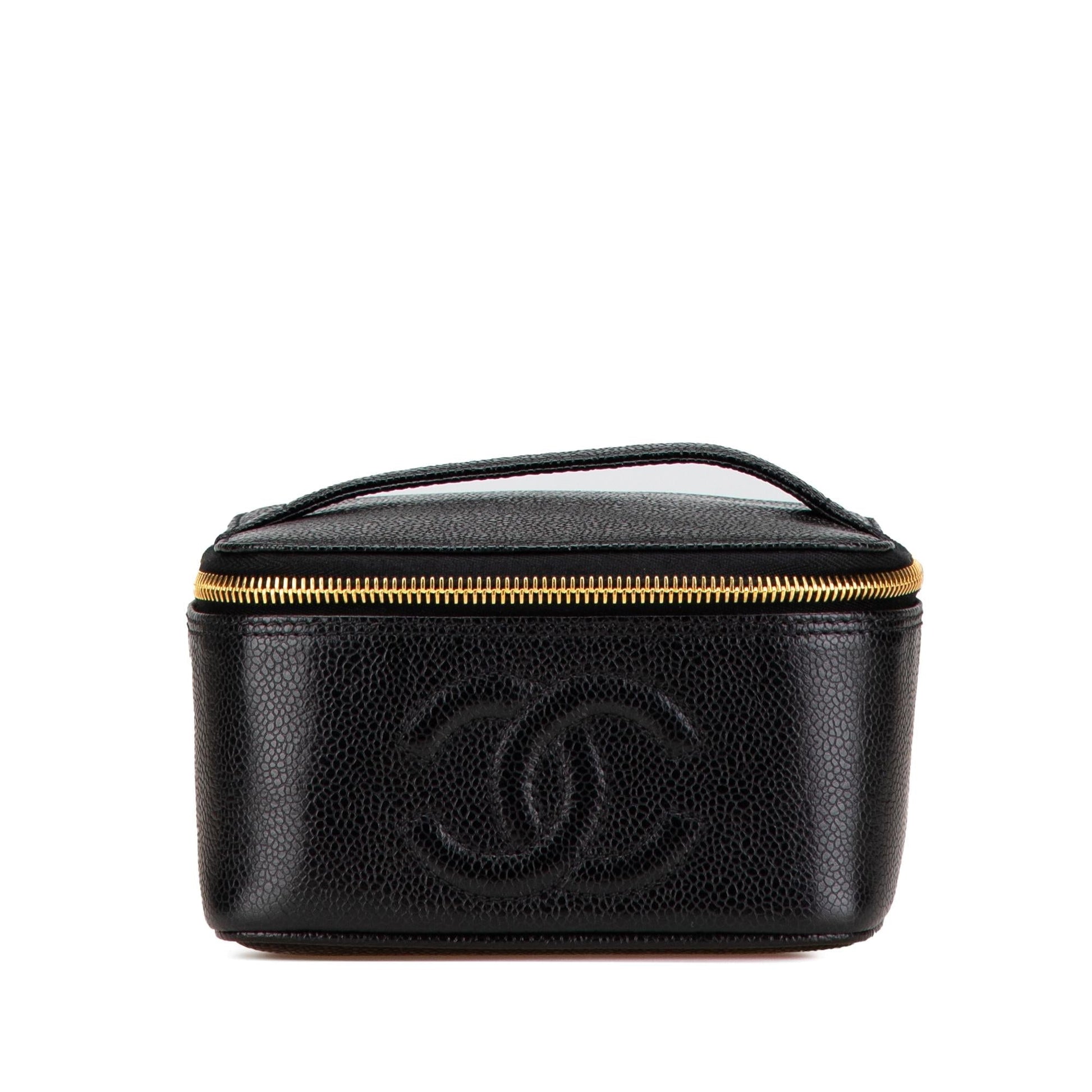 Chanel CC Caviar Vanity Handbag Vanity Case